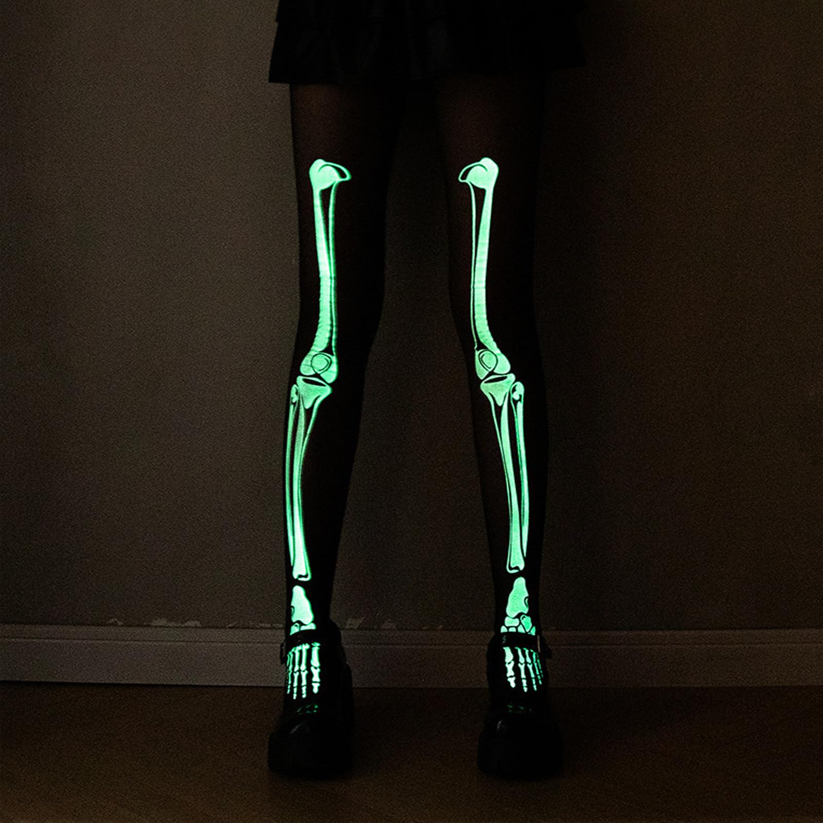 Collant Scheletro Donna Halloween - Nylon, Motivo Ossa, Per Feste E Costumi - Foto 4