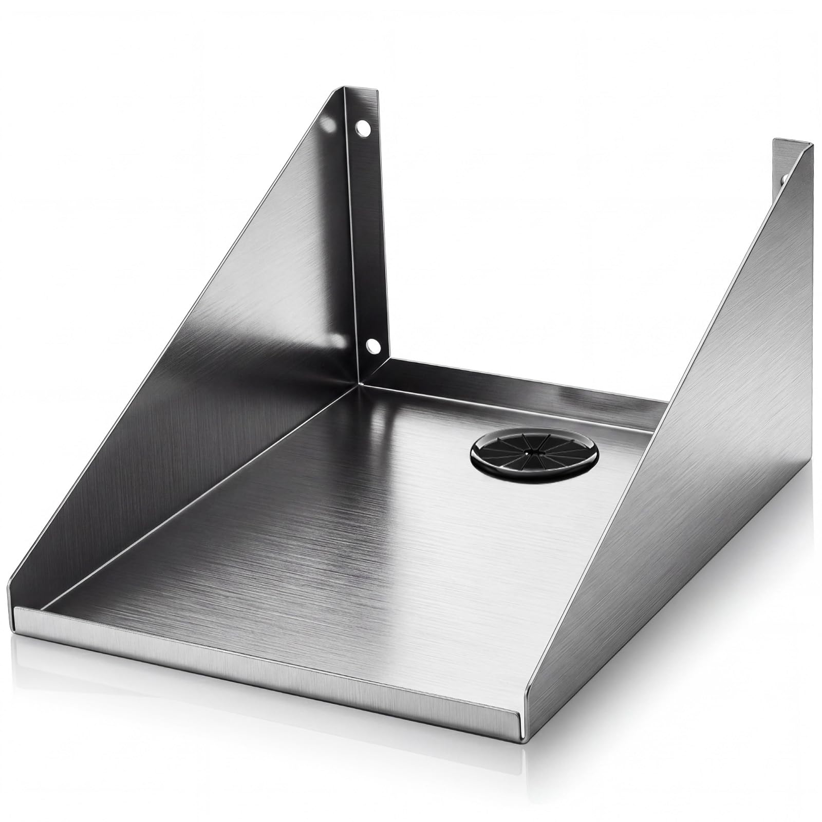 Hicarer Wall Mounted Stainless Steel Printer Shelf, 12" X 9"X 6"