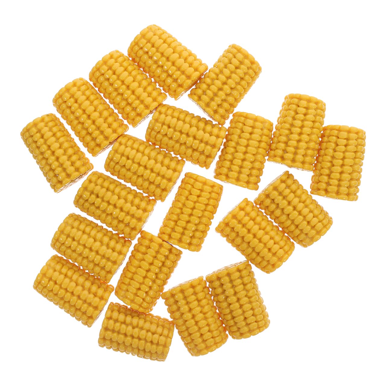Yardwe Simulated Corn Cob Accessories 20 Pcs Resin Fake Mini Corn on the Cob for Diy Phone Cover Materials Kids Crafts Micro Landscape Home Decor