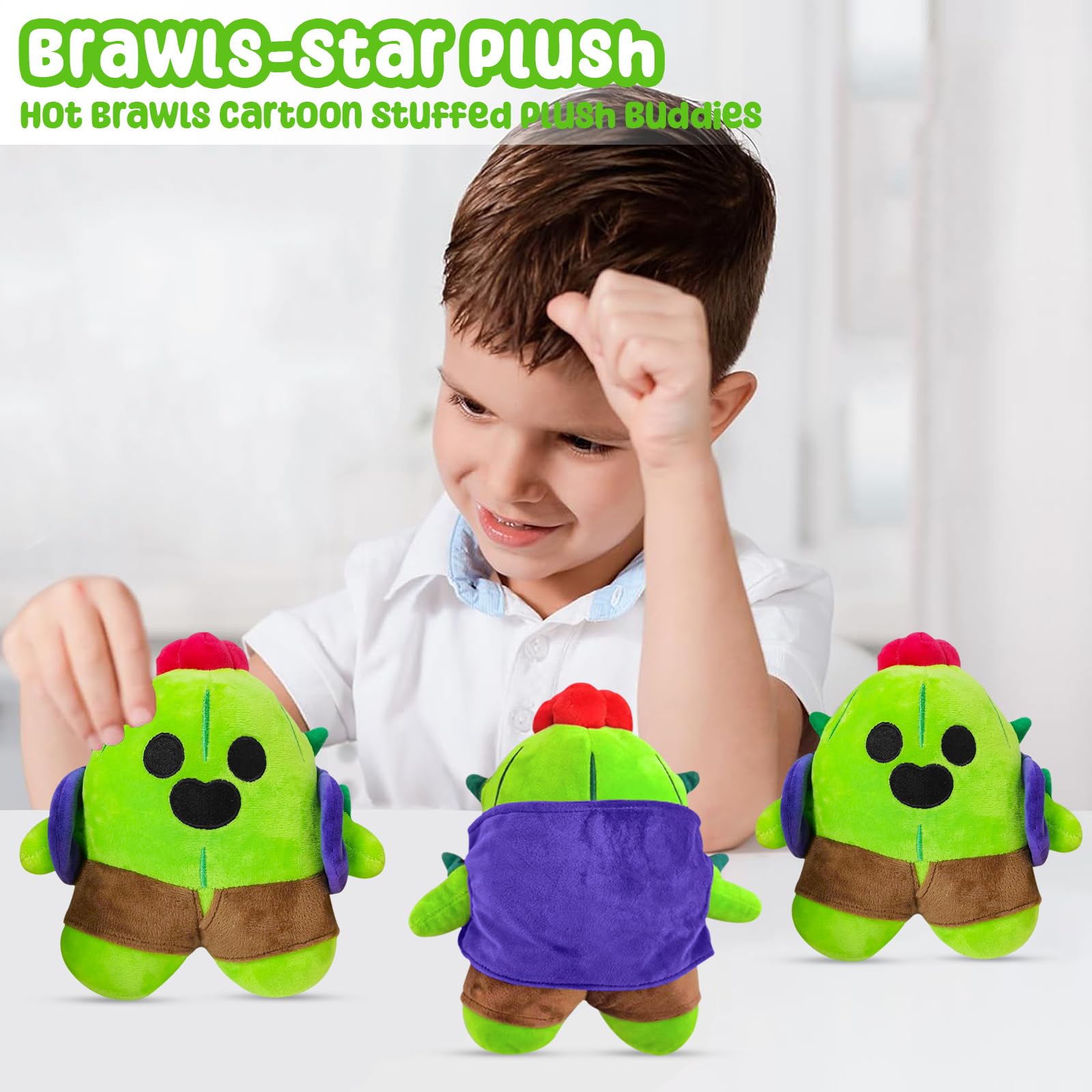 Atuoxing Cactus Plush Toy, Brawl Stars Cuddly Toys, Cactus Plush Green, 20  cm, Cactus Toy Doll, Suitable as a Birthday Gift for Children and Adults :  Amazon.in: Toys & Games