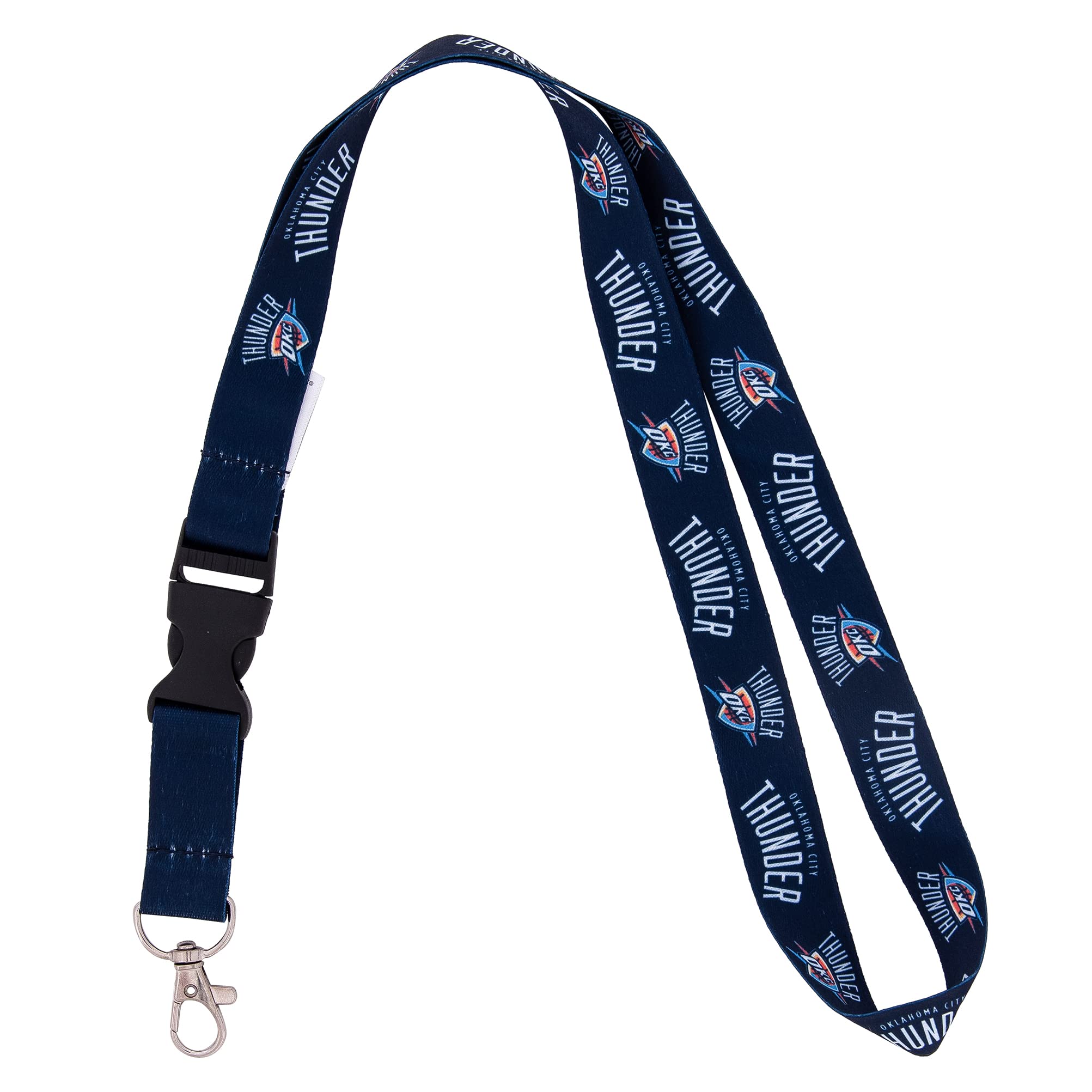 Desert Cactus Oklahoma City Thunder Lanyard Keychain Detachable NBA Breakaway Snap Buckle National Basketball Association Car Keys ID Badge Holder (Lanyard 3)