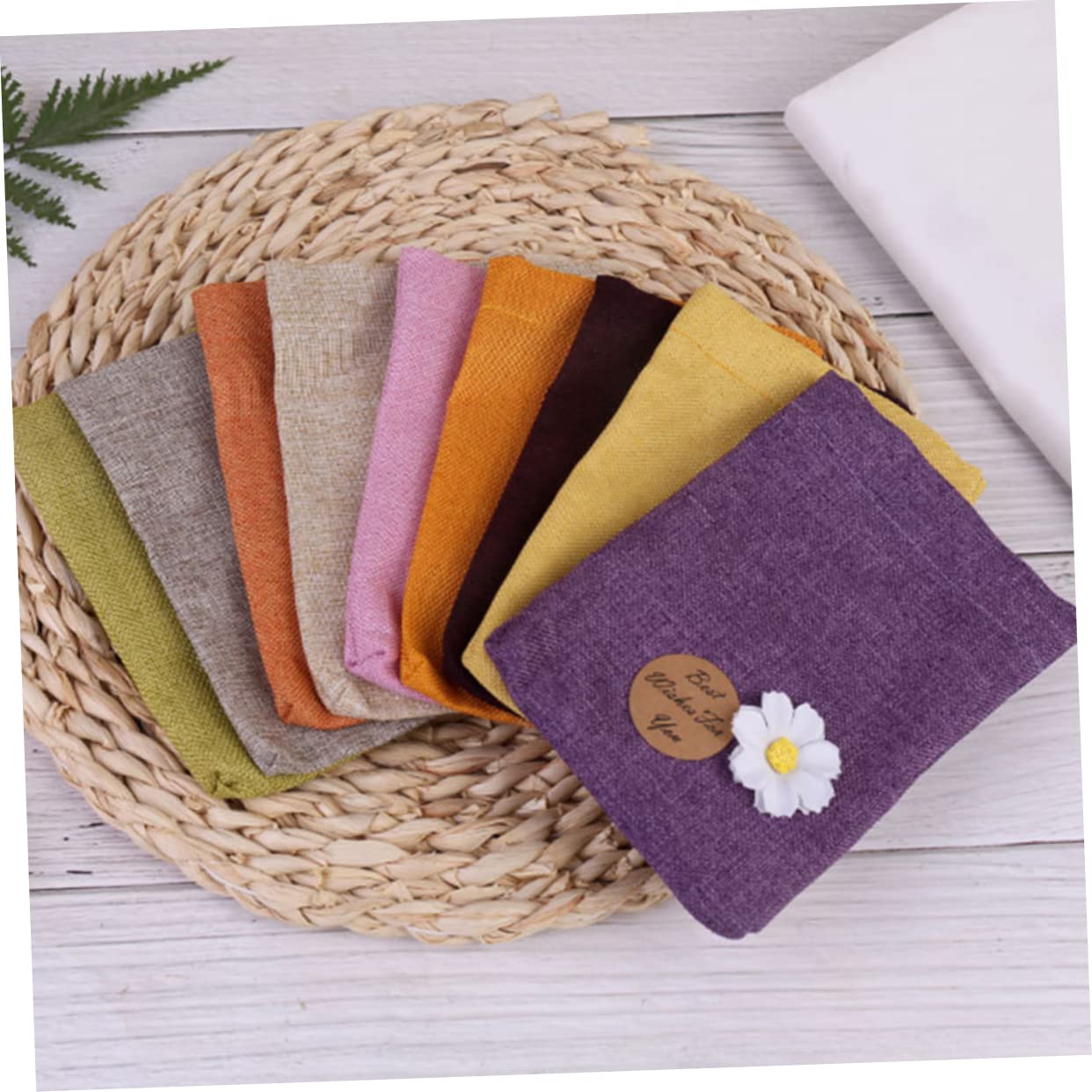 SOESFOUFU Bulk Party Favor Bags 7 Pcs Large Capacity Festival Pouches for Wrapping Storage Containers