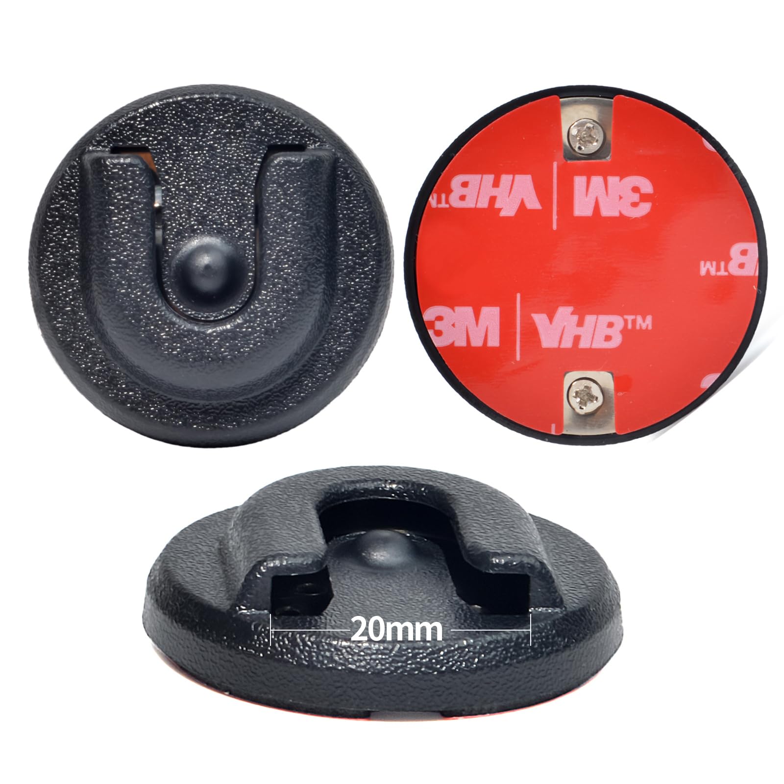 UAYESOK Universal Ham CB Radio Mic Hanger Clip Mount Hook, Mobile Radio Speaker Mic Holder, Portable Car Vehicle Truck Holding Clip for Kenwood