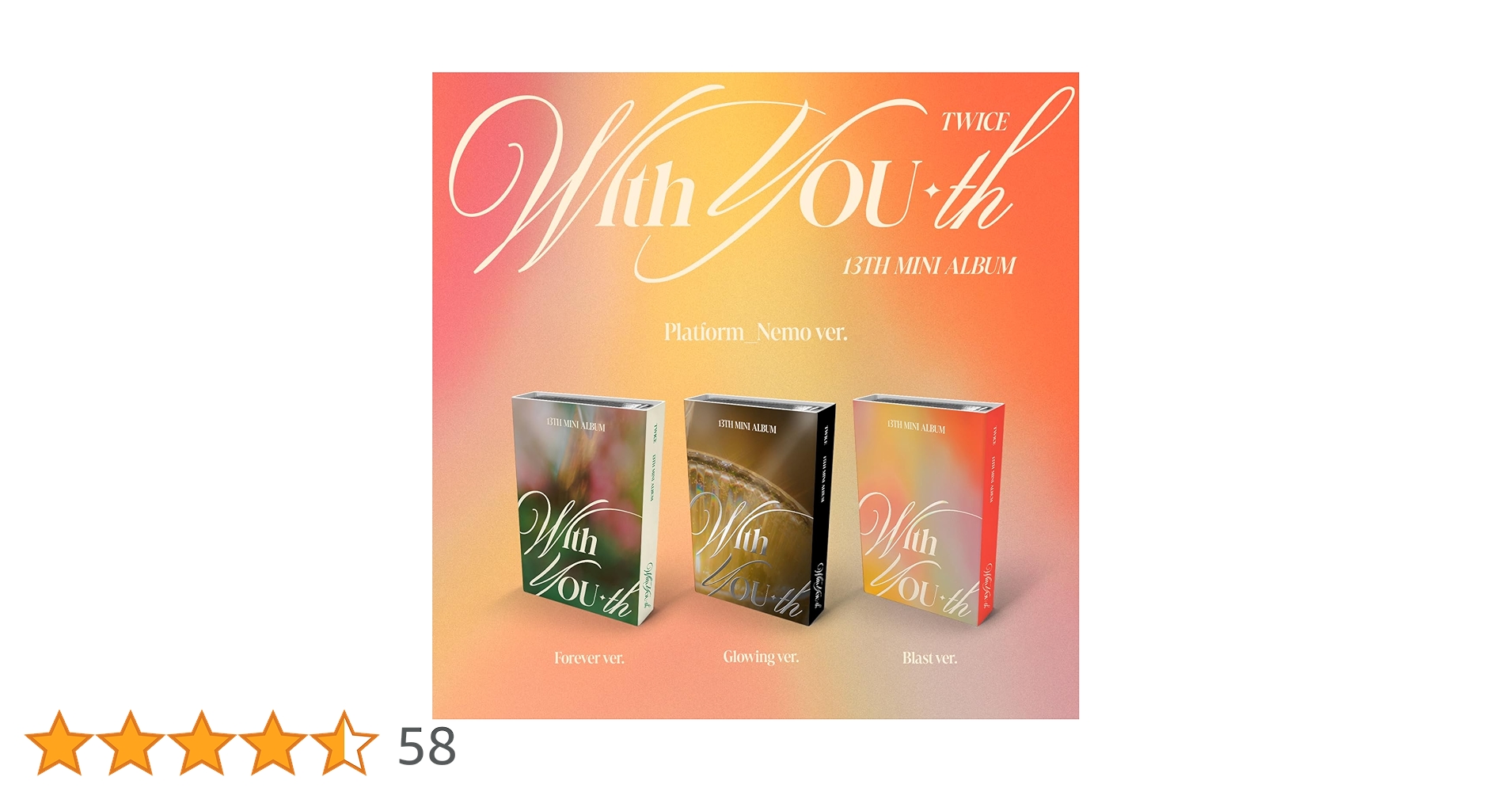 TWICE With You th ミニアルバムNEMO✖️3 値下げ TWICE チェヨンWith you-th nemo 3種セット 3種セット] 韓国音楽