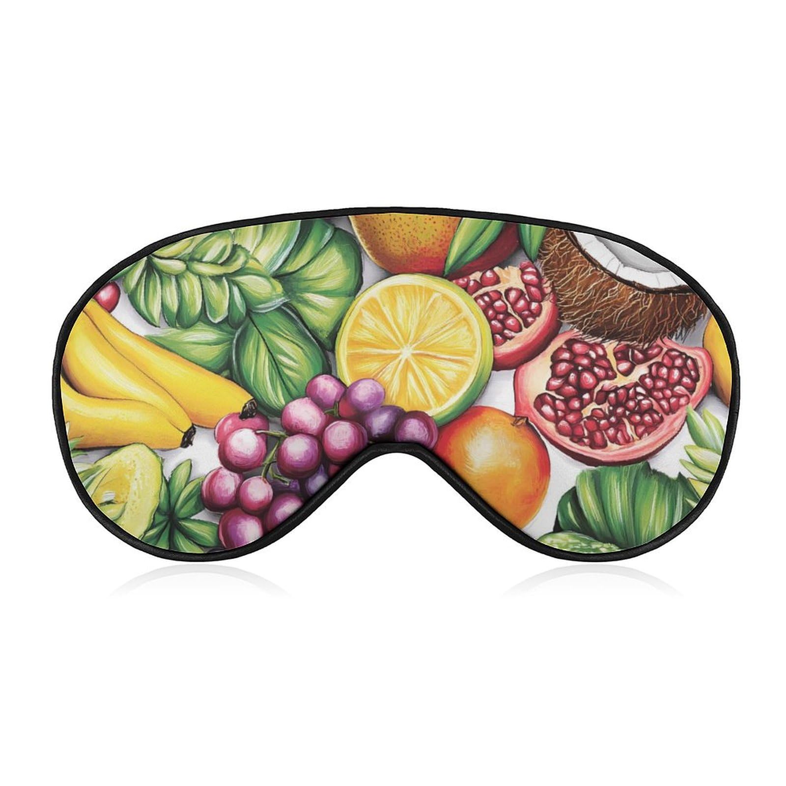 Colorful Fruits Sleep Mask Eye Shade Cover Adjustable Strap for Travel Lunch Break Women Men