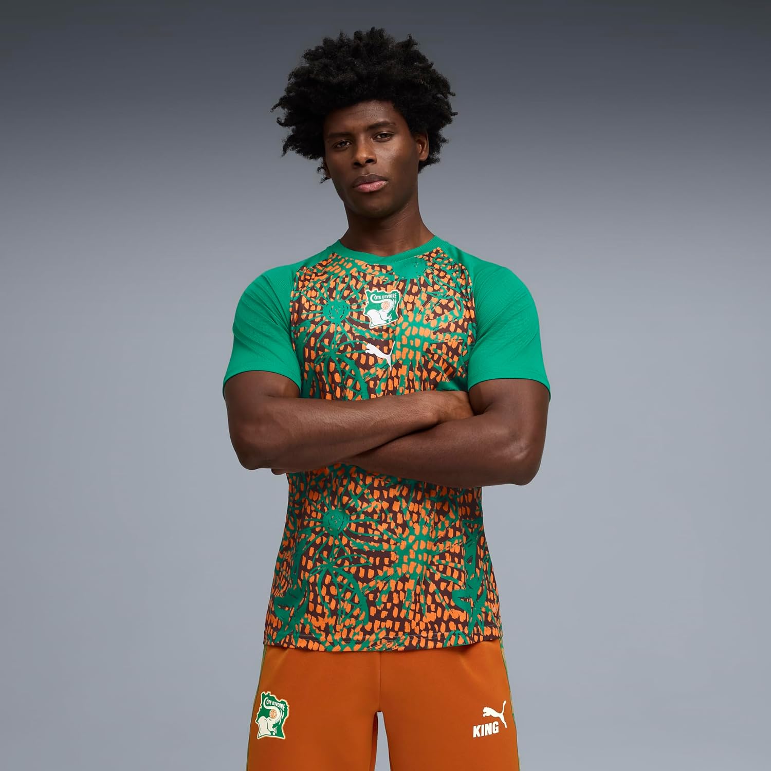 Puma Men's Kenya Ivory Coast Warm Up Jersey
