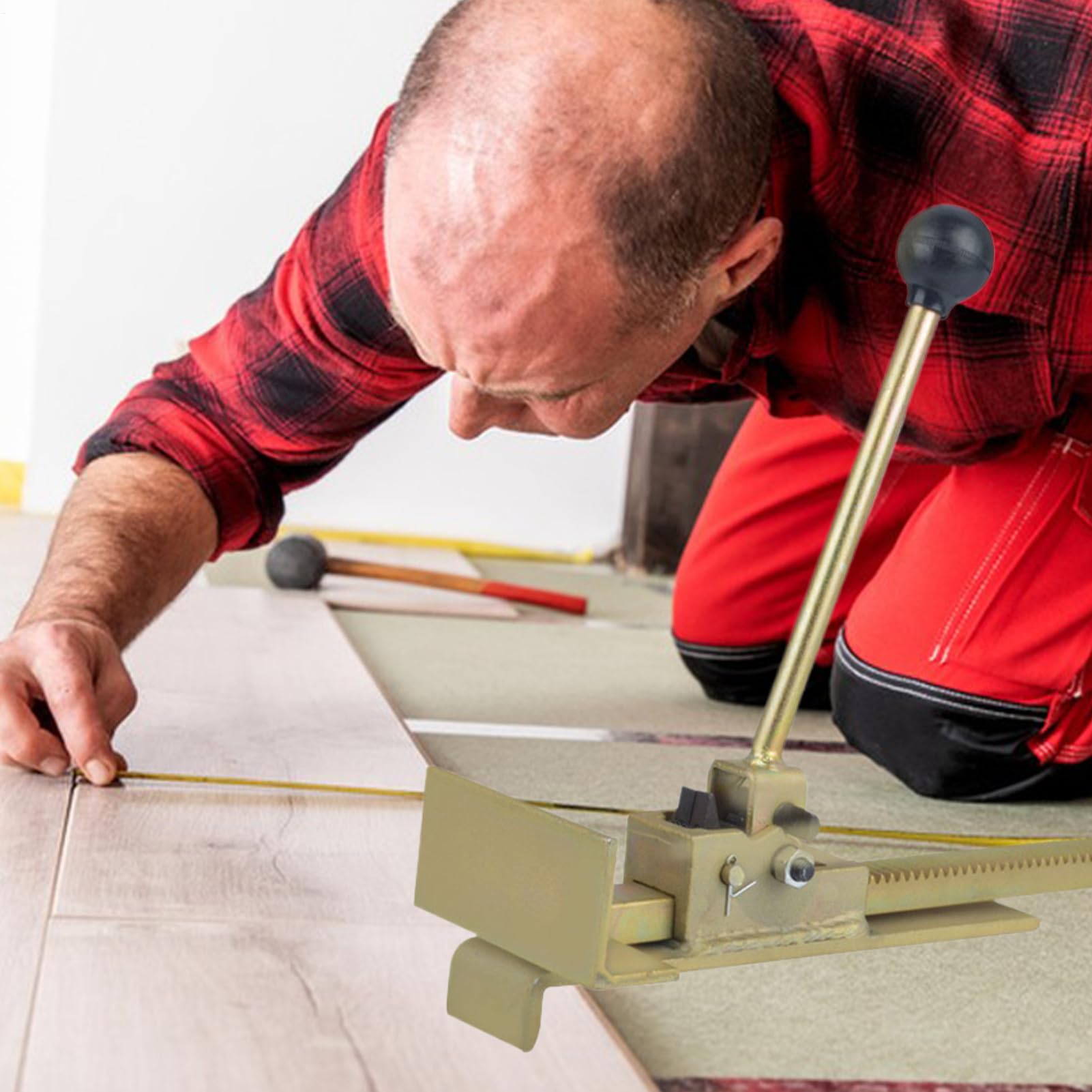 Martinetto da pavimento, martinetto professionale per pavimenti in legno duro e strumento di posizionamento, chiodatrice per raddrizzare, supporto regolabile per utensili manuali | per installazione