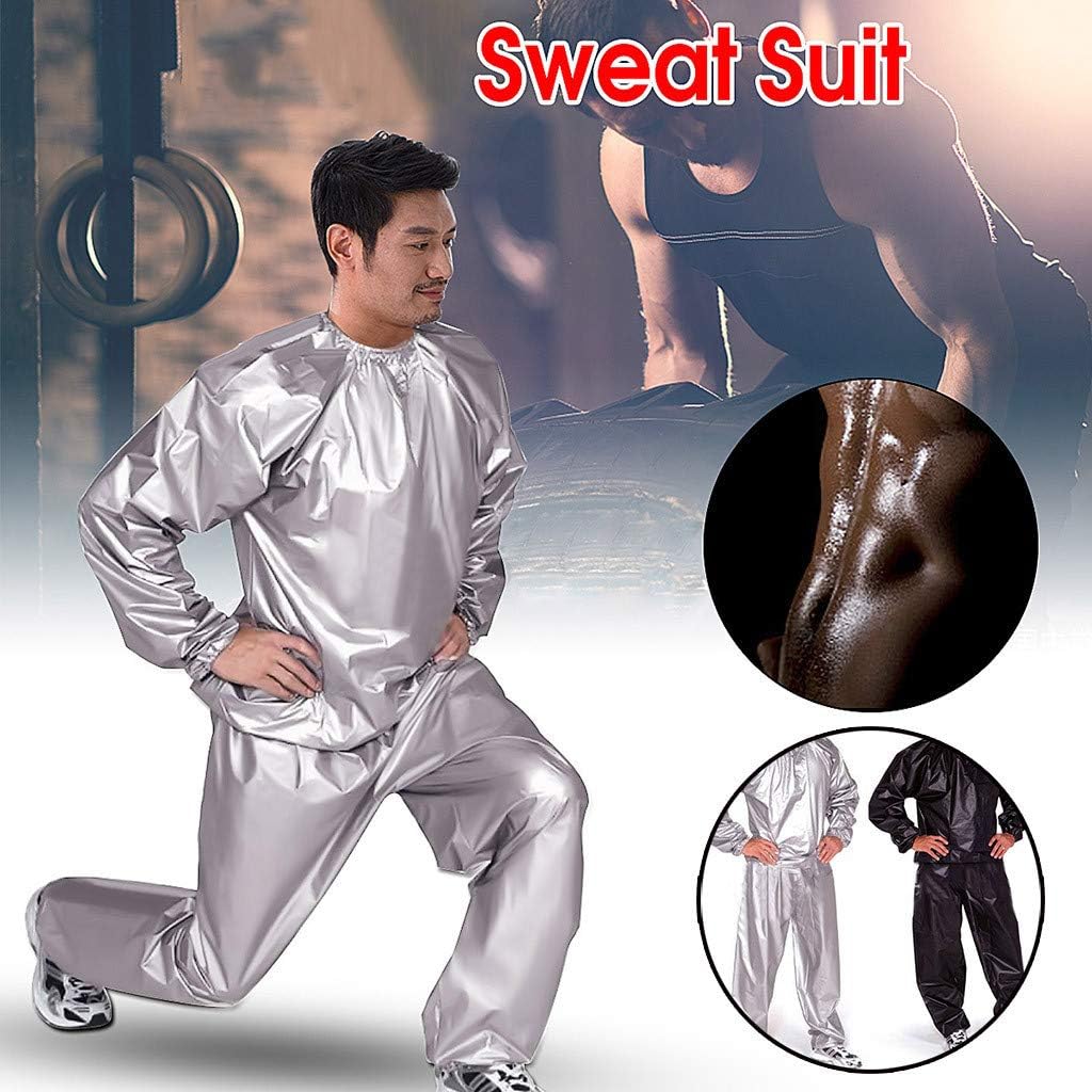 GOLD XIONG PADISHAH 2020 Upgrade New Heavy Duty Sauna Suits Exercise Sweat Sauna Suit,Sauna Suit for Women Weight Loss Plus Size Sauna Suit for Men - Suitable for Sauna,Exercise,Sports,Walk : Sports & Outdoors