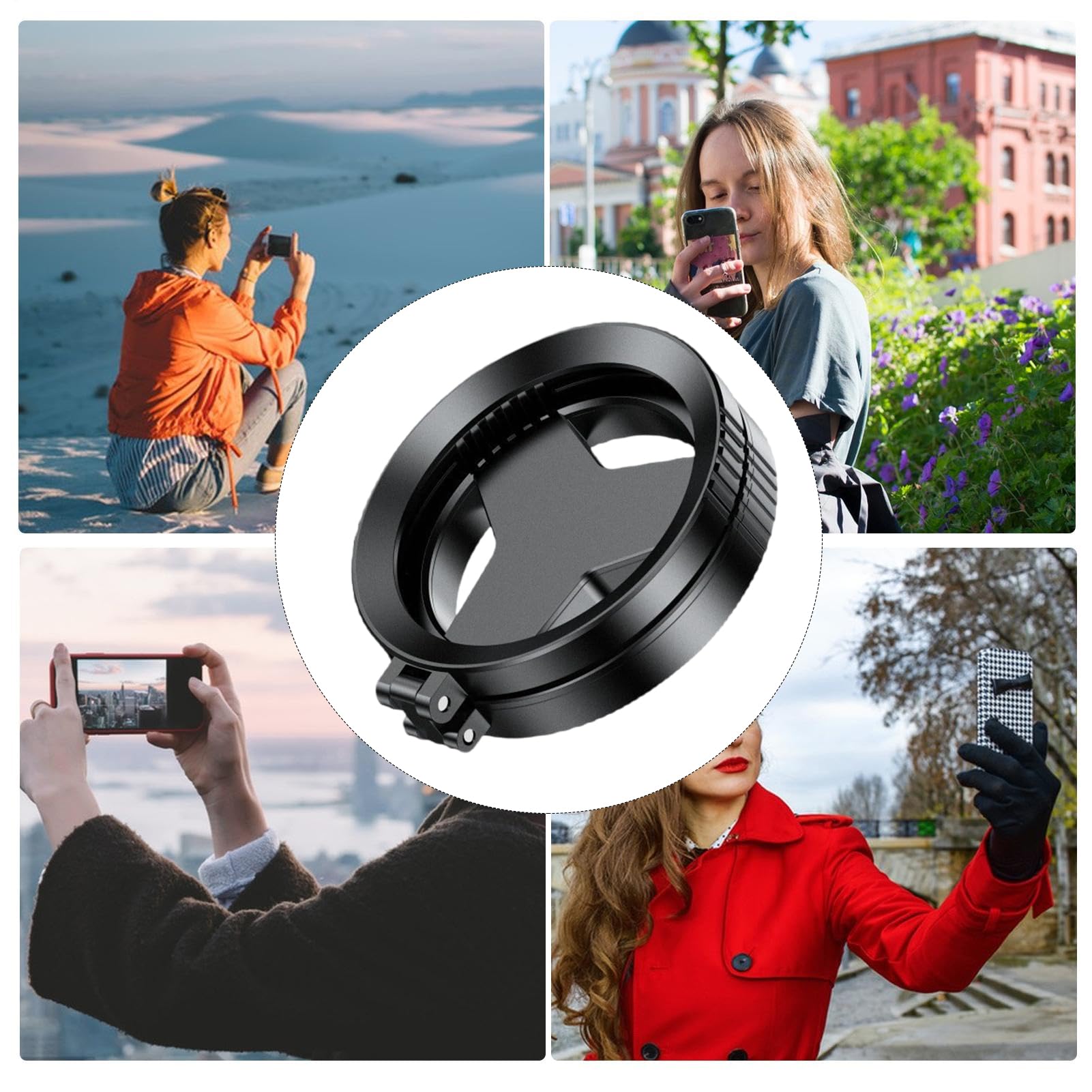 Magnetyczny uchwyt na obiektyw – adapter filtra do telefonu do fotografii, szklana konstrukcja PP z pierścieniem 52 mm, narzędzie antyodblaskowe, akcesorium do aparatu, do portretu podróży
