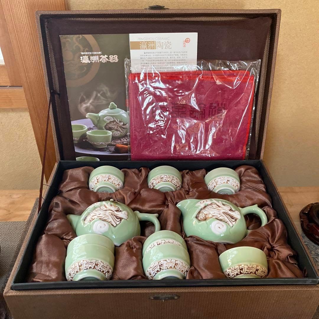 益子焼 濱田晋作さんの「地釉茶器」 急須と湯呑みセット 濱田晋作 地釉