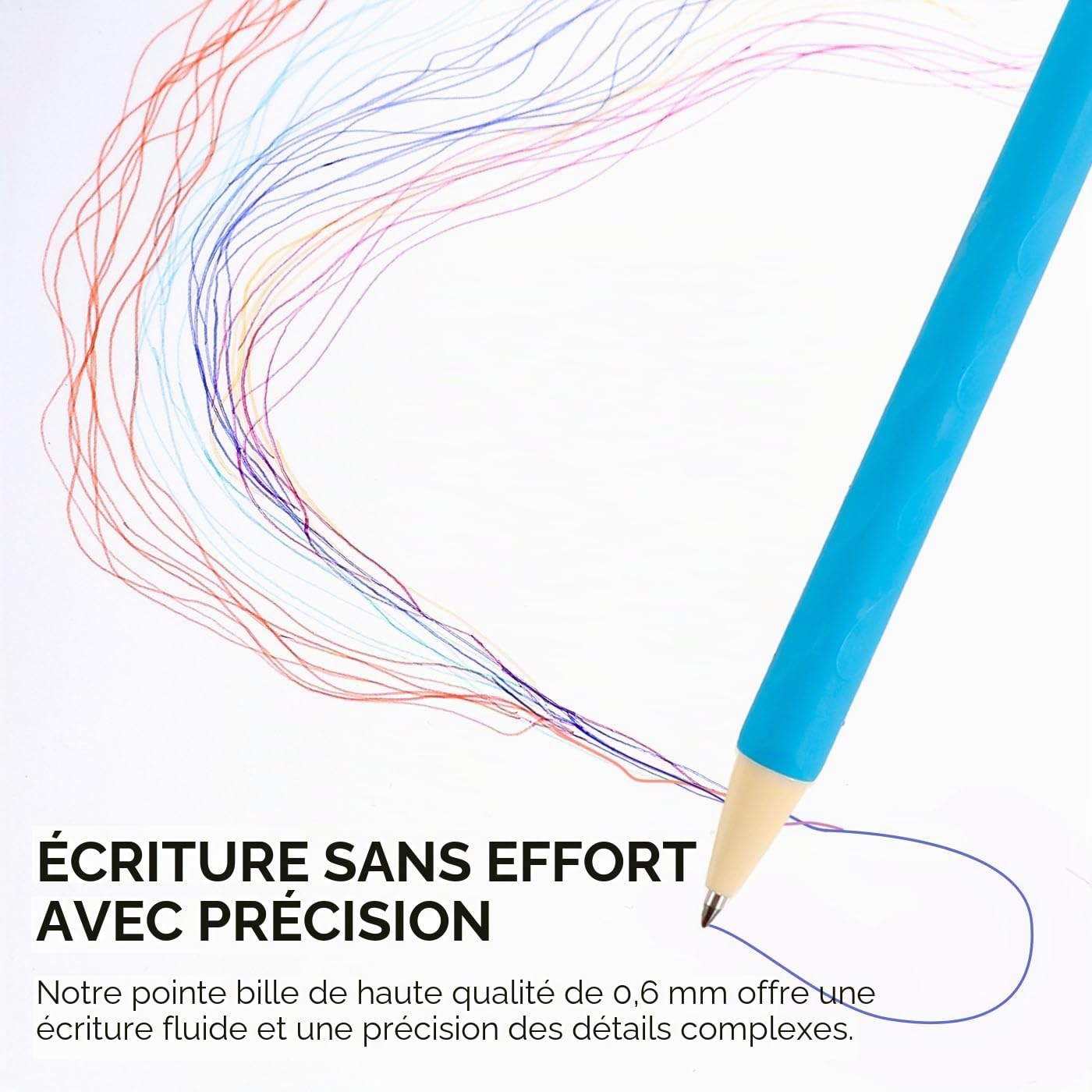 Grabie Lot de 36 stylos à encre gel effaçables, 36 couleurs, stylos à encre gel pour faire disparaître les erreurs, encres de couleurs assorties pour dessin, écriture, planificateur, stylos gel pour