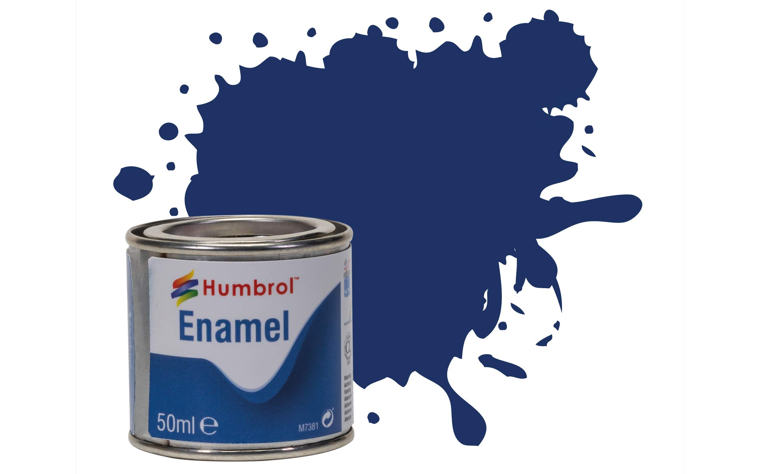 Humbrol 50ml Enamel Paint Tinlet - No 15 Midnight Blue Gloss Model Kit Paint
