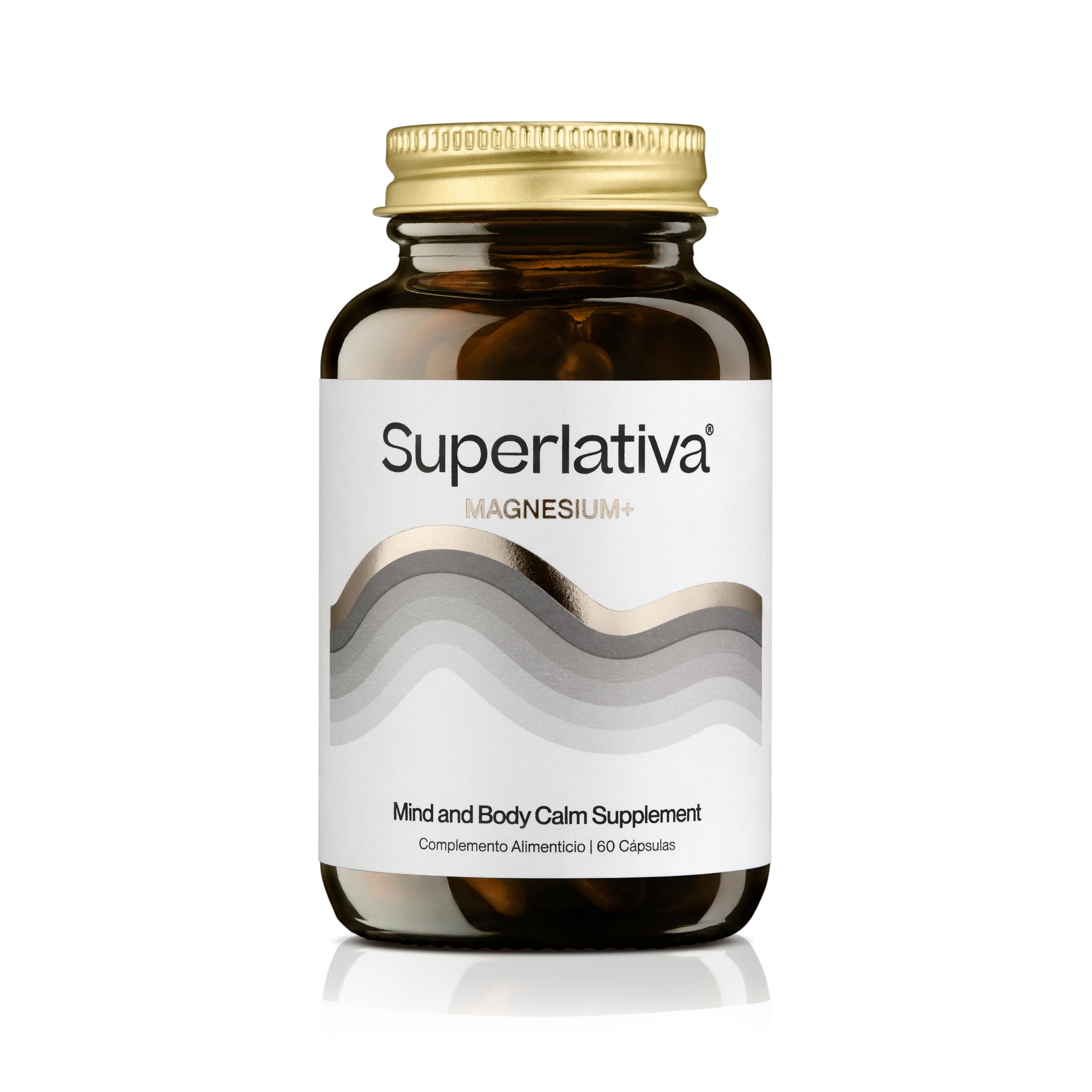 Magnesio Bisglicinato + ATAMg® Patentado – Alta Biodisponibilidad – Relajación Muscular y Mental – Reduce Cansancio y Fatiga – Sistema Nervioso – 60 Cápsulas Veganas | Superlativa Magnesium+