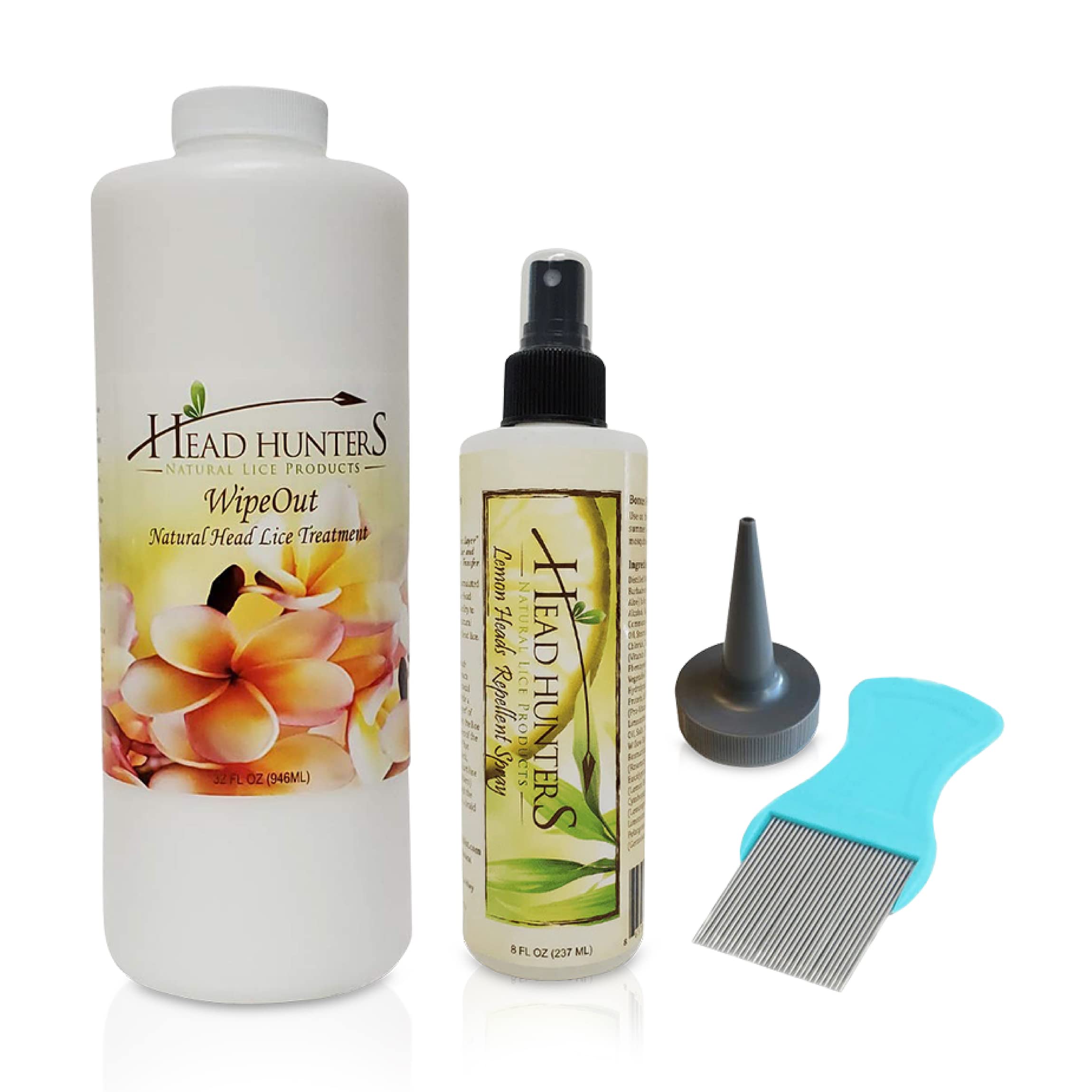 Buy Head Hunters Basic Head Lice Kit AllNatural WipeOut Lice Shampoo