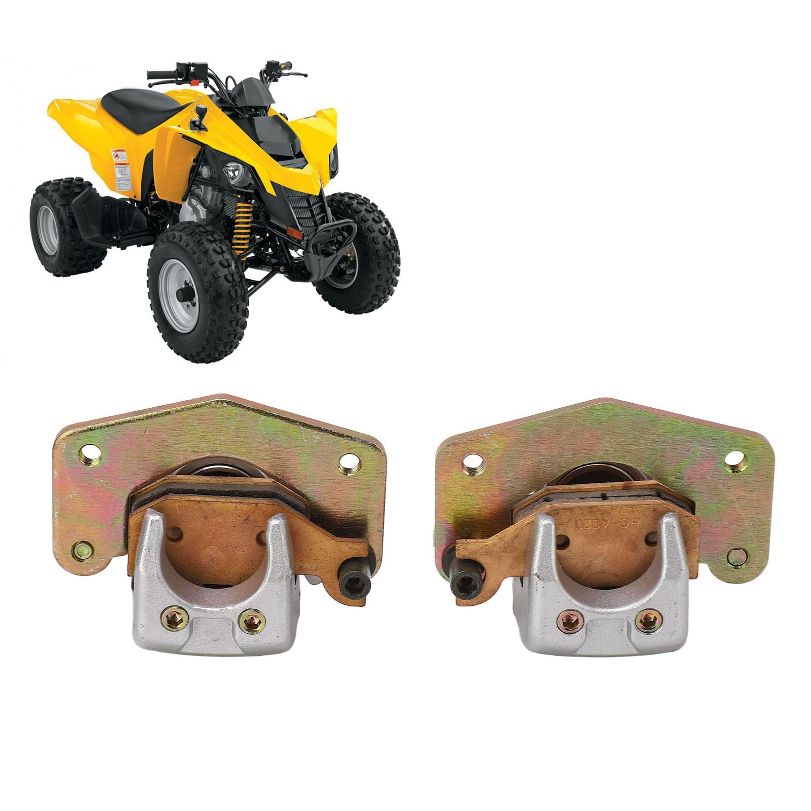 Freno anteriore pinza per prestazioni in metallo affidabile per bombardier atv ds 650 ds 650 x freno idraulico - materiale resistente robusto