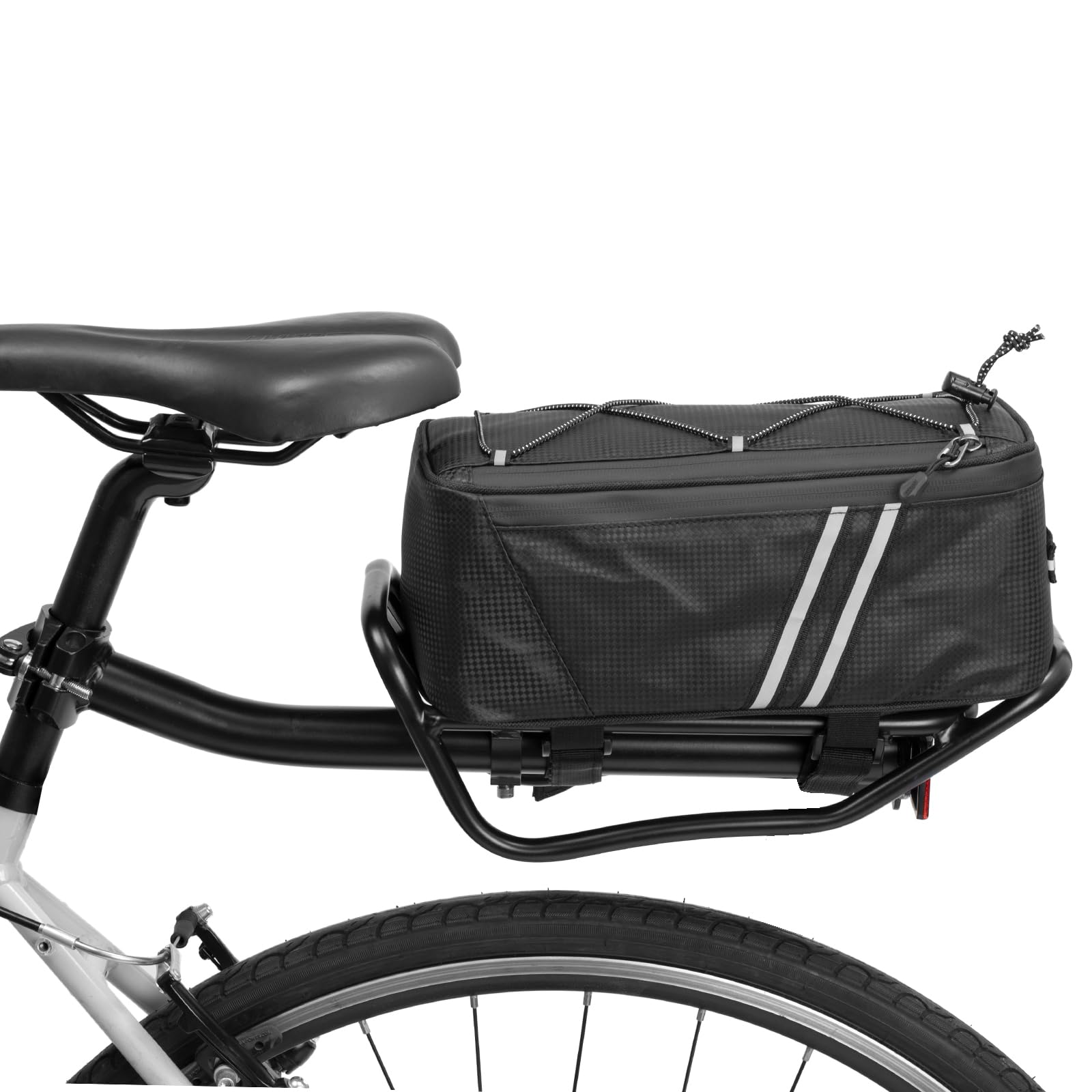Rear Bike Rack with Quickly Release Camp,Retractable Aluminum Alloy Bicycle Cargo Rack,Thickened Frame and Main Tube for 26'-29' Frames Commuter Carrier,Max Weight 22lb