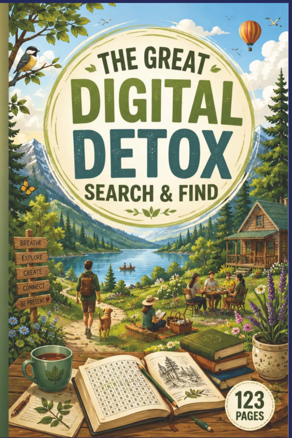 The Great Digital Detox Search & Find: 60 Mindfulness Vocabulary Challenges for Focus and Stress Relief: A Word Find Journey for Adults Seeking Mental ... Stress Relief & Zen Word Search Collection)