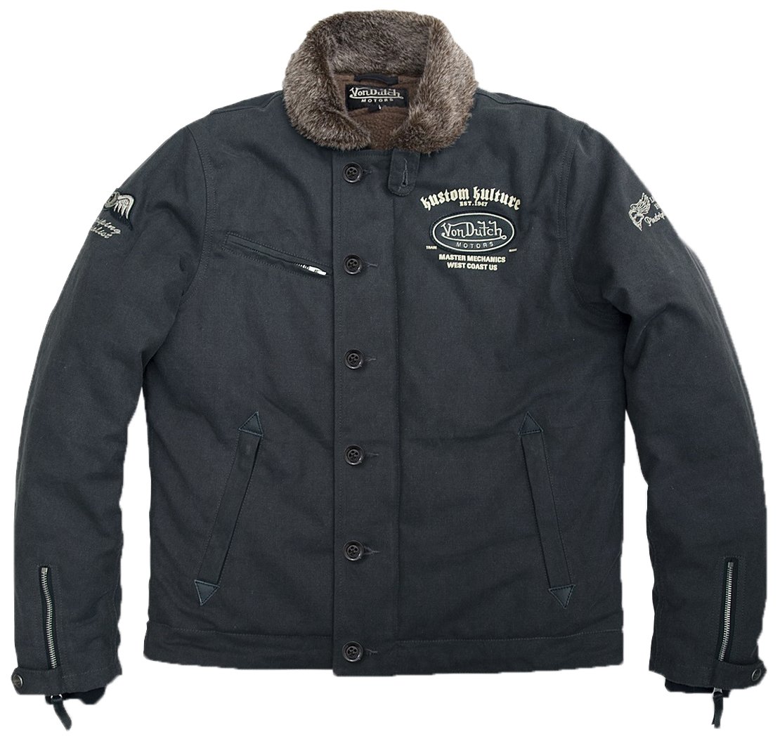 Amazon | ボンダッチ(VonDutch) コットンジャケット BLACK XL