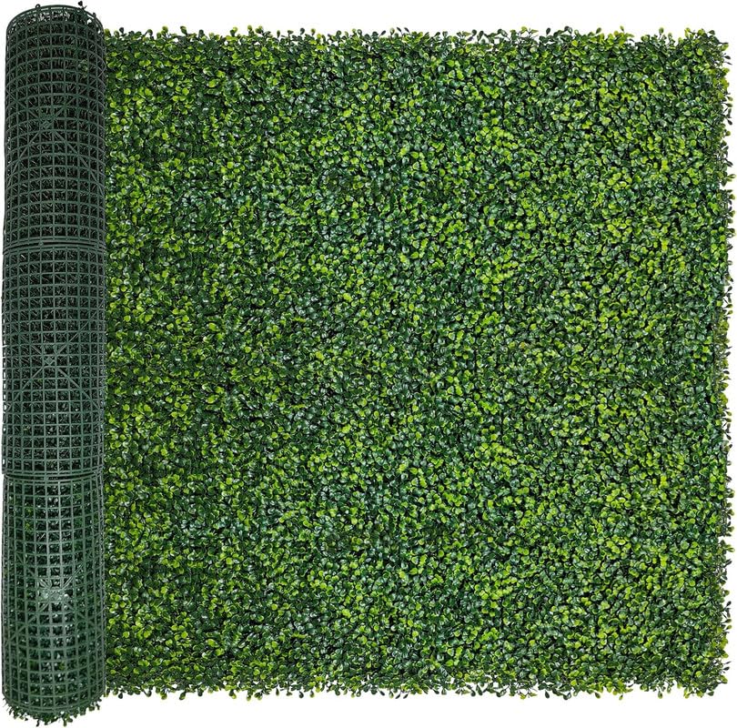 Image of Artificial Grass Fence Trellis with Highly Dense Leaves for Garden, Balcony (1 Piece) I Expandable Plant Fence Privacy I UV Protected (Green Dense, expands to 3.2 X 0.6 Meters)