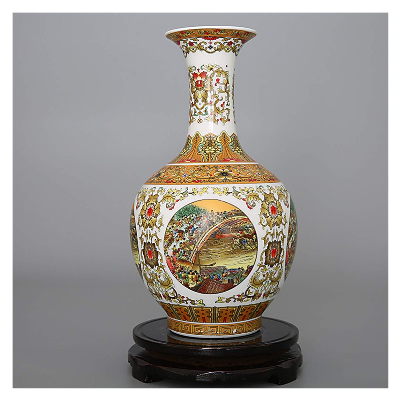 Wazony Chińskie Ceramiczne Figurki Wazonowe Qingming Shanghetu Do Domu, Salonu, Dekoracji, Rzemiosła, Akcesoriów Biurowych, Wazonów Do Dekoracji