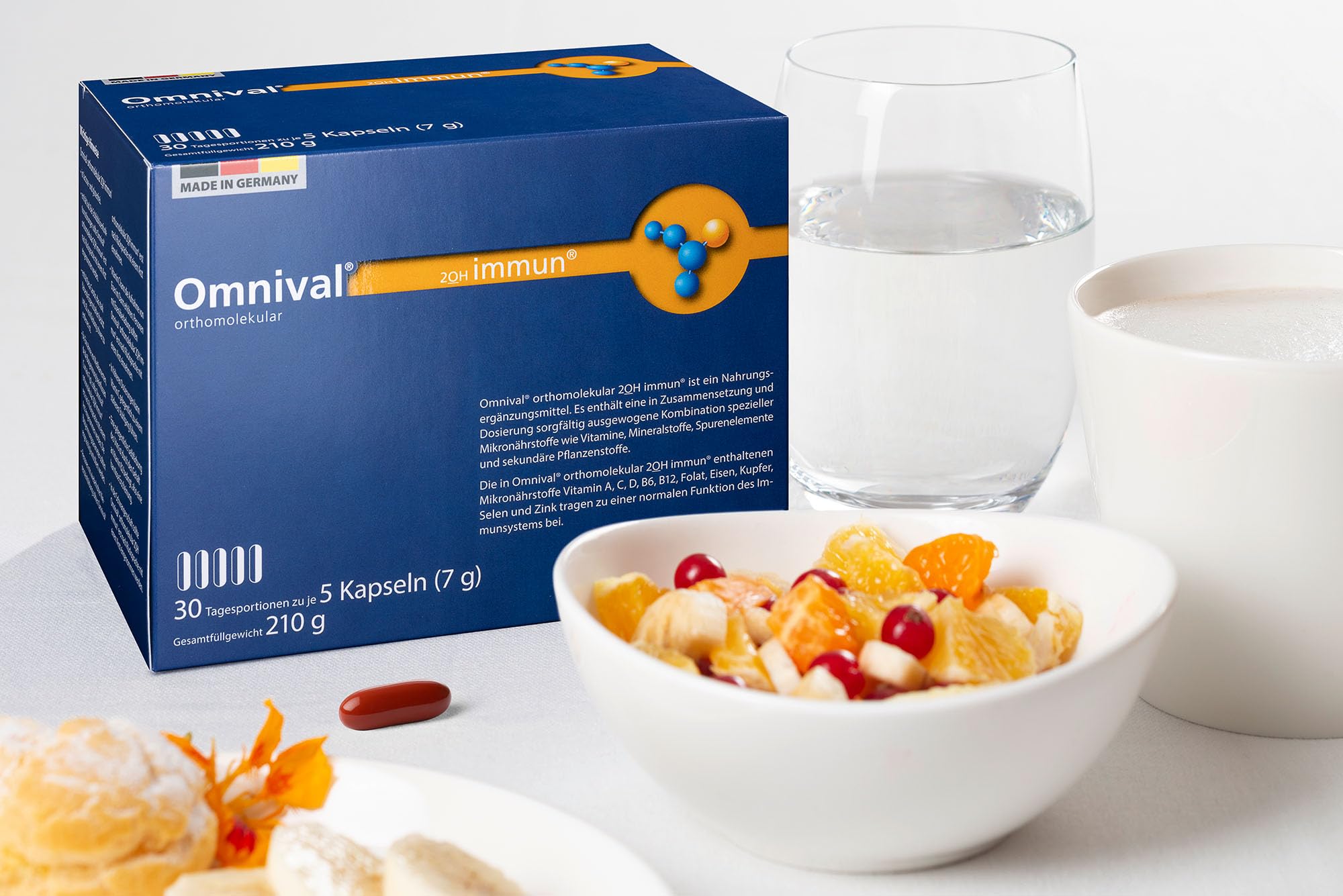 Immun Kapseln - Vitamin Komplex für das Immunsystem | Orthomolekulares Nahrungsergänzungsmittel, Vitamine für Frauen & Männer, Mikronährstoffe Immunkur, mit Magnesium (30 Tage)