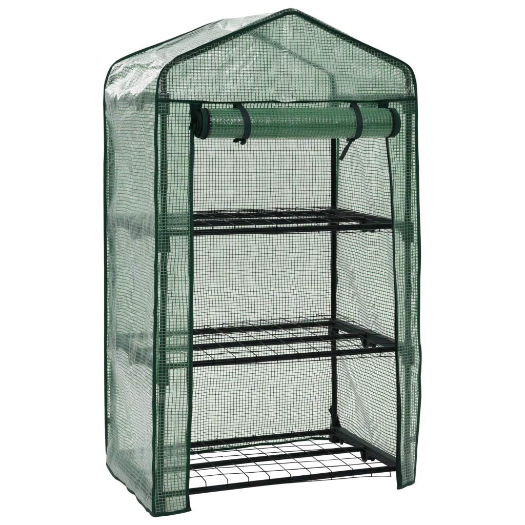 Mini Serra su 3 Livelli 69x49x125 cm,Prato e Giardino,Giardinaggio,Serre-46917