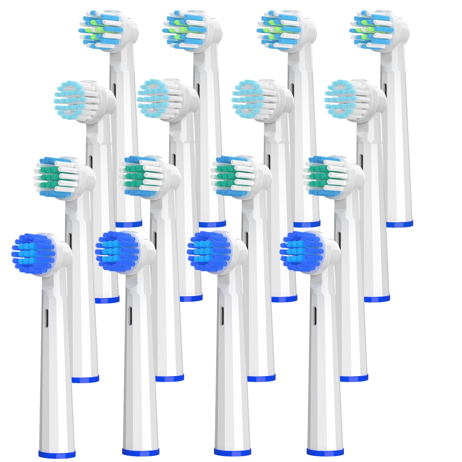 Replacement Heads Compatible with Oral B Braun Electric Toothbrush 16 Pcs Professional Toothbrush Heads Brush Heads for Oral
