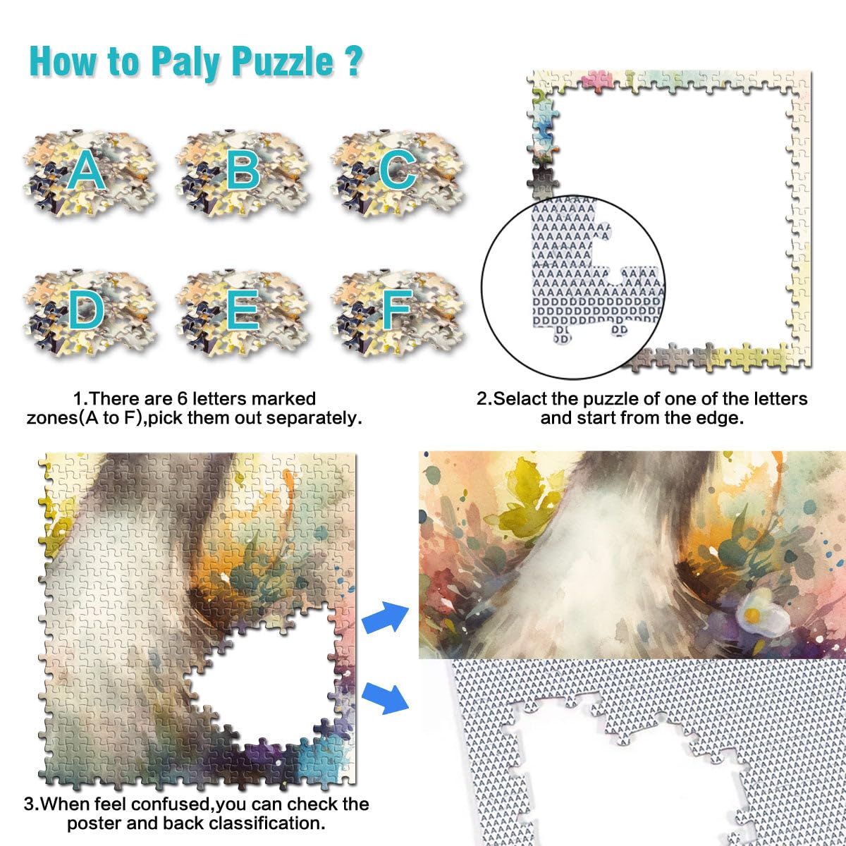 Puzzle pour Adultes 2000 pièces Bébés Canards Jeux éducatifs Décoration de la Maison Puzzle Jeu de défi Unique 27,56 po x 39,37 po pour Adolescent 14+