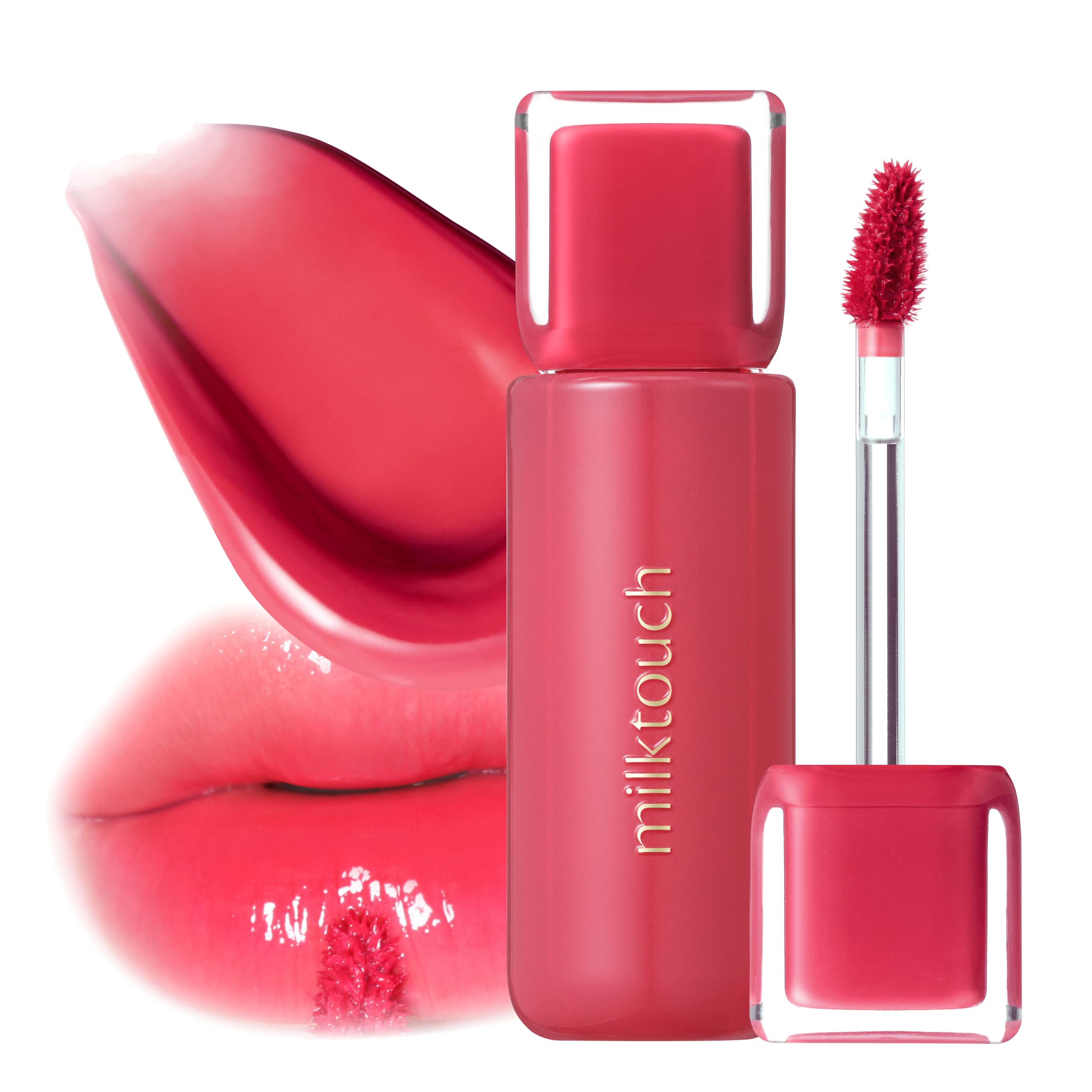 MILKTOUCH Jelly Fit Glow Lip Tint, Hydrating Lip Gloss with Long-Lasting Moisture, Color Stain, Lightweight Formula