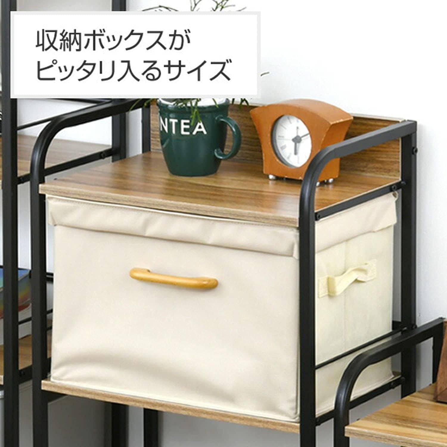 Amazon｜ラック キャスター付き 4段 カラーボックス用収納ボックス対応