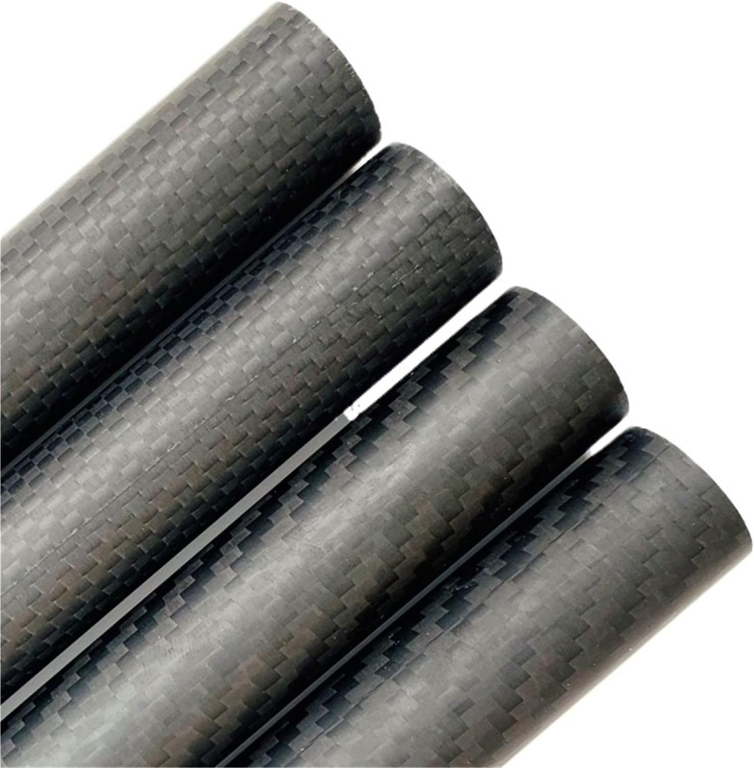 1000mm Carbon Fiber Tube OD 5mm 8mm 10mm 12mm 18mm 20mm 22mm 23mm 25mm 28mm 30mm 3K High Composite Material Matte Twill Weave(10x6x1000 matte 2pcs)