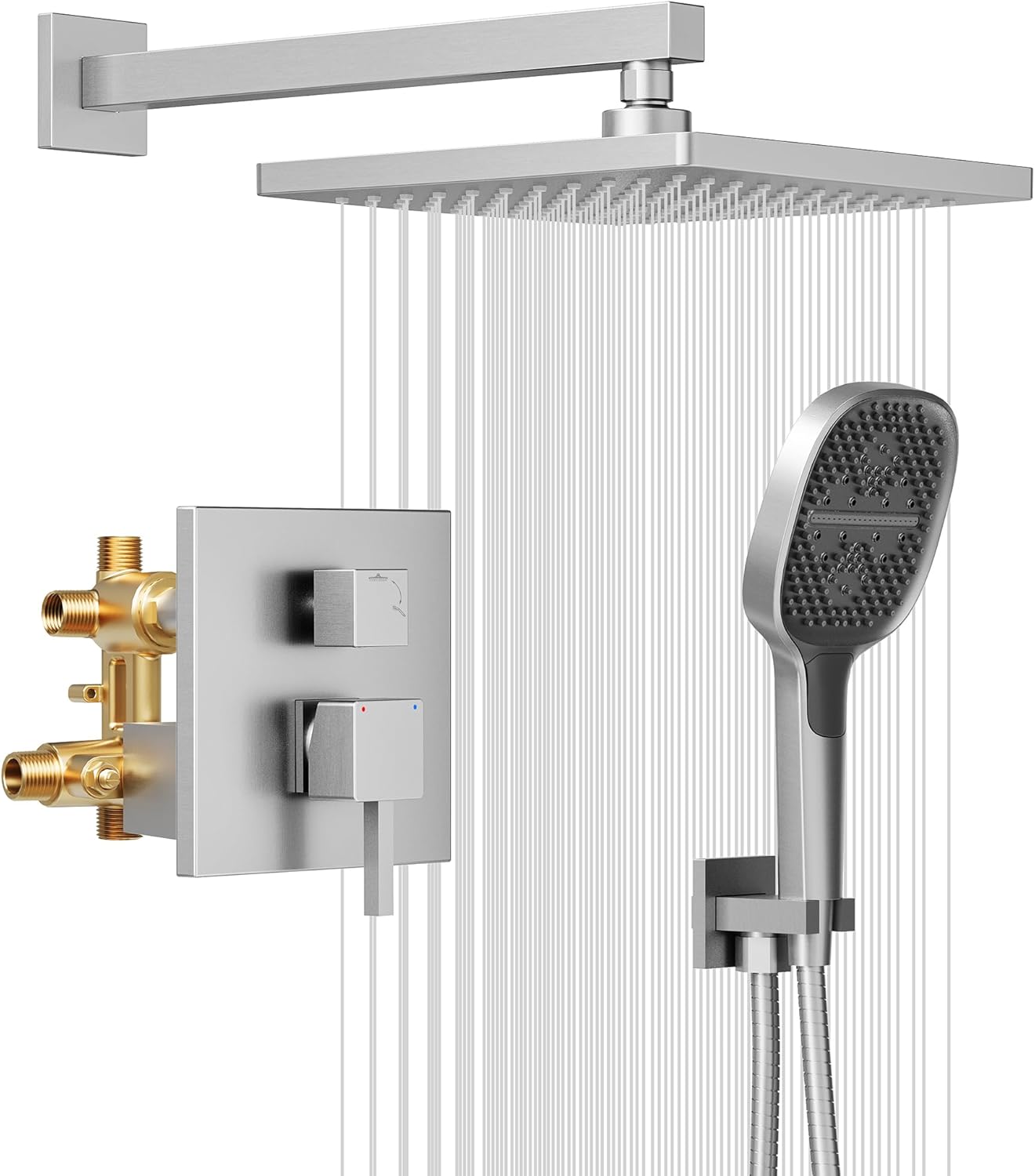 HIMK Brushed Gold Shower System