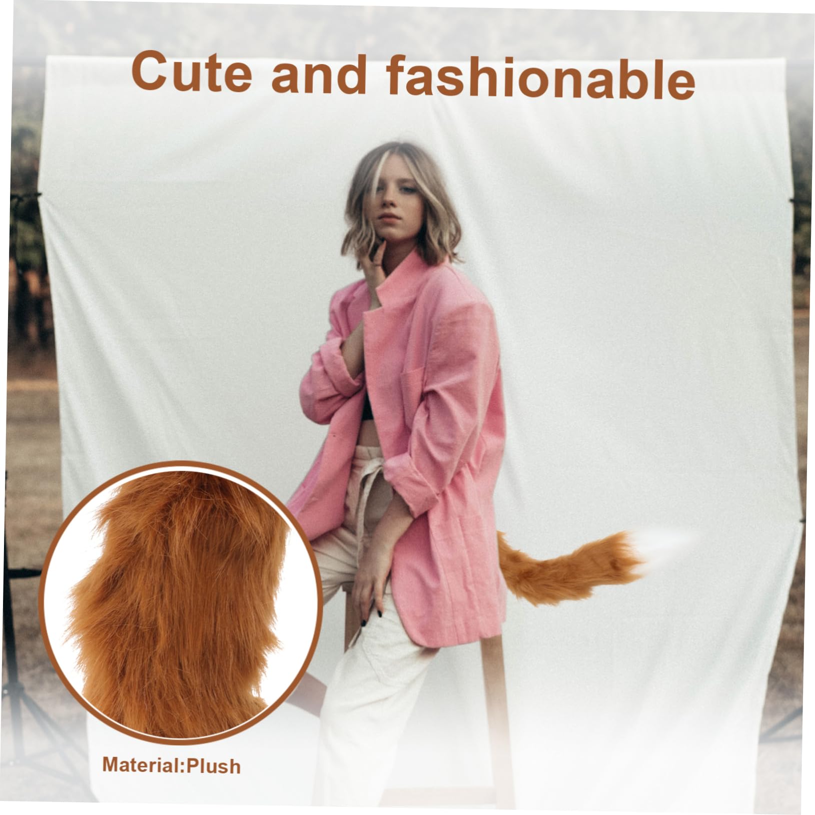 FOMIYES Accesorios De De Animal De Peluche De Animal De Orejas Soleadas Enormes Y Esponjosas Falsas Disfraz De De Disfraz De Para Cosplay Disfraz De