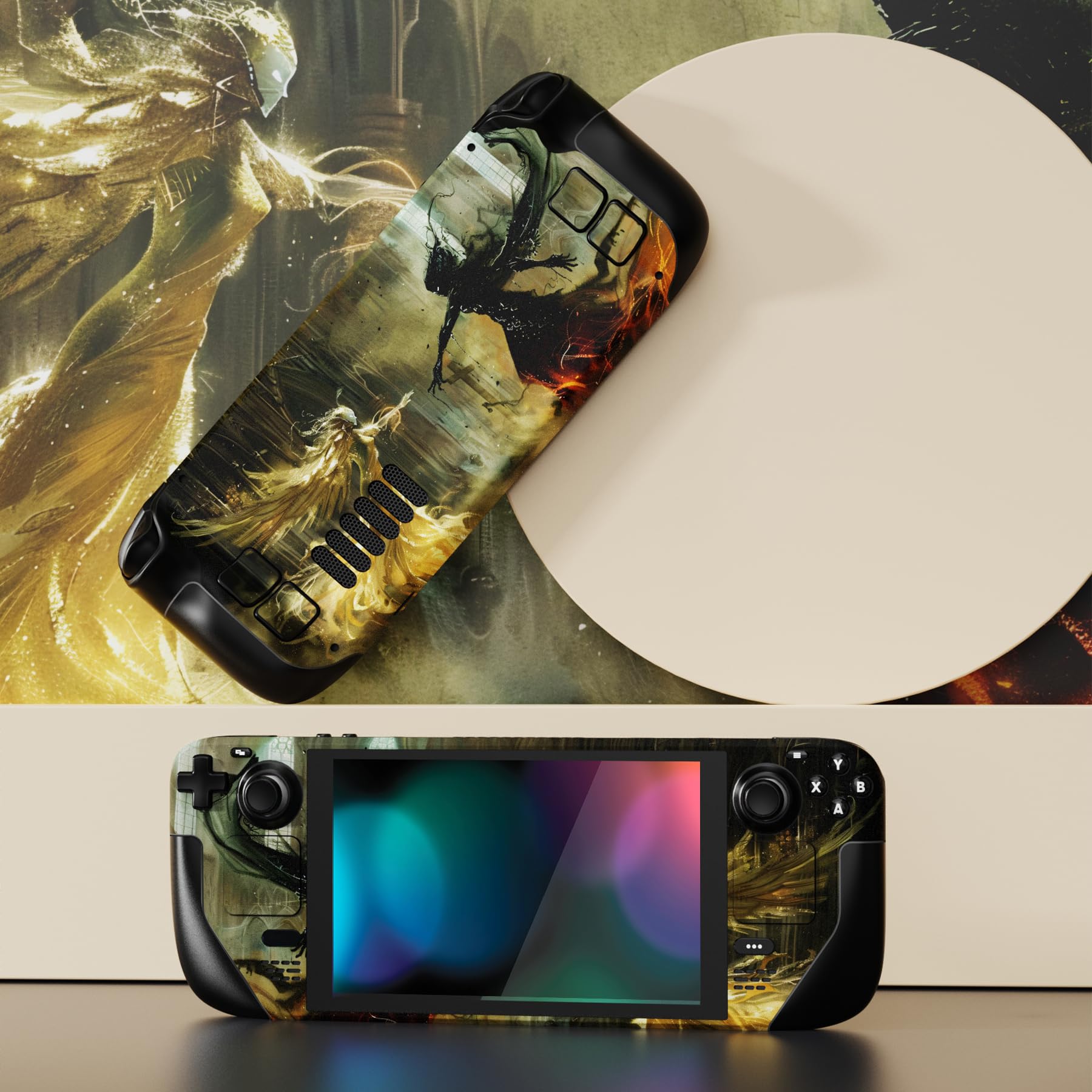 PlayVital Naklejka Skóry do Steam Deck OLED,Stickers Vinyl Kompatybilny z Steam Deck LCD,Skórka Naklejki Skórki-Spotkanie