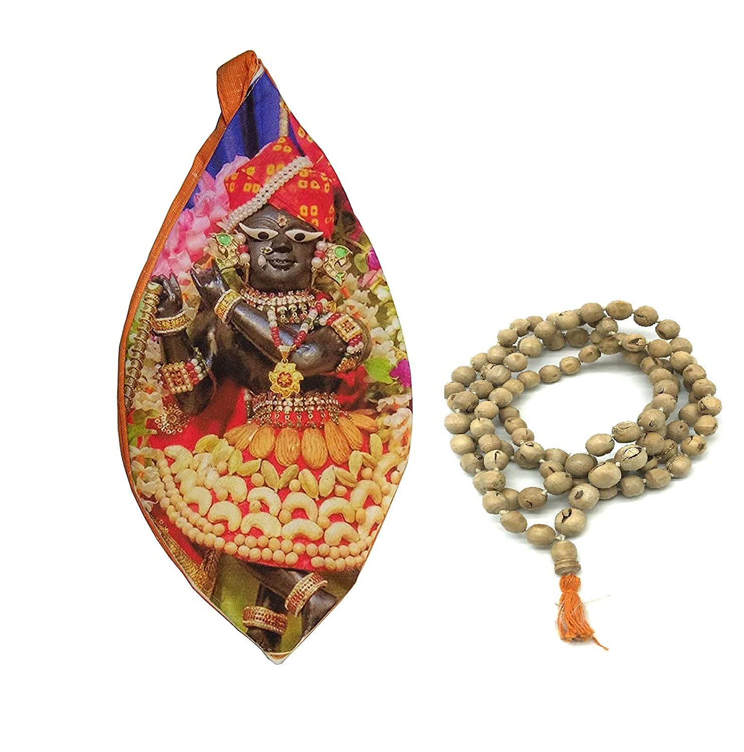 Bolsa Jaap Mala artesanal de tulsi para meditación profunda