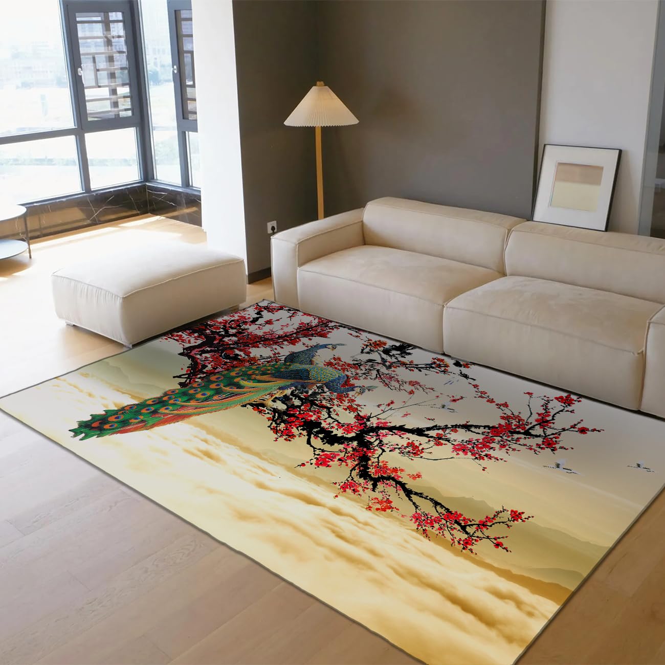 Tapis de salon lavable et doux pour la chambre de bébé