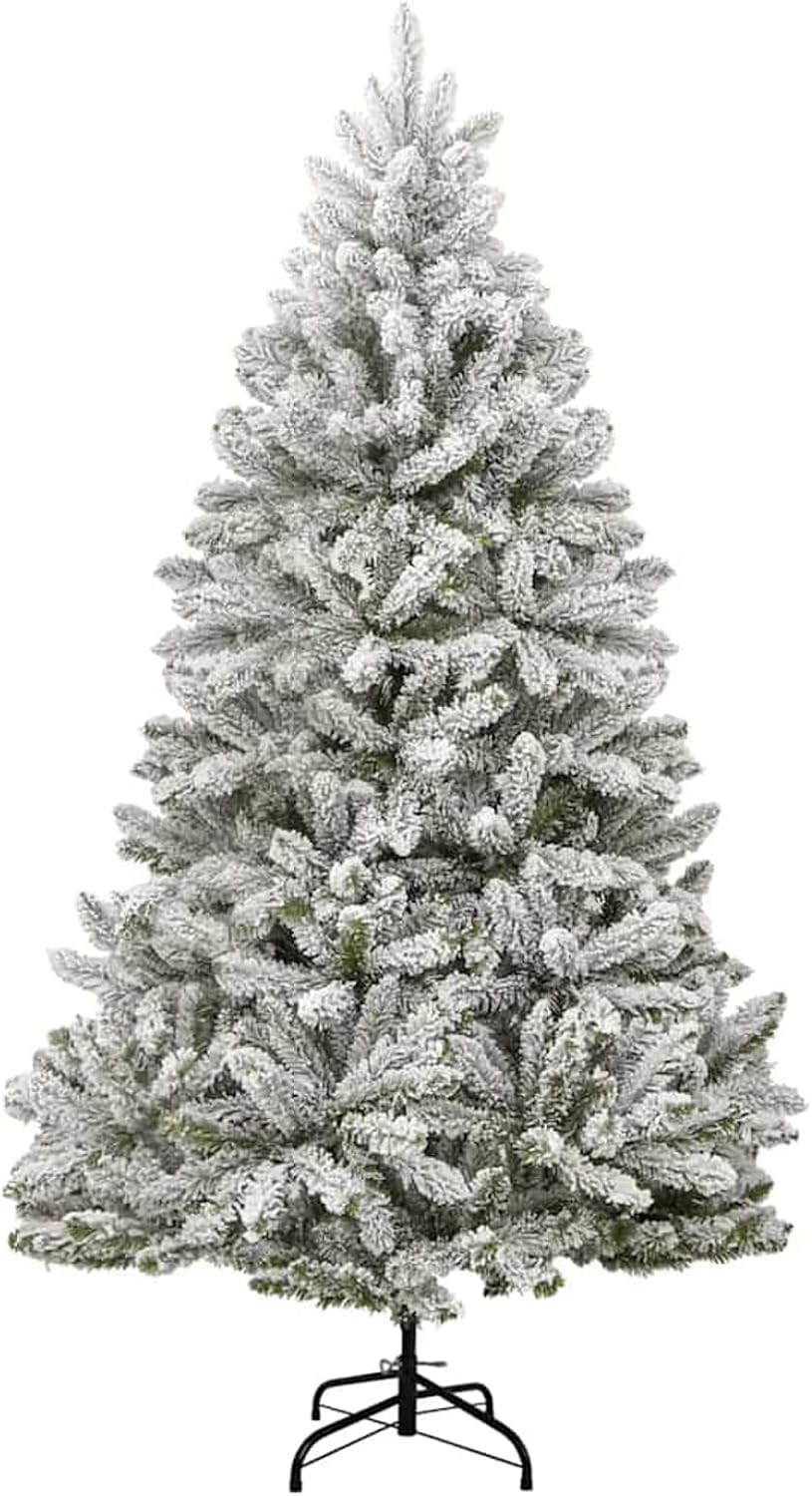 Gecheer Artificial Hinged Christmas Tree 300 LEDs & Ball Set 210 cm Artificial Hinged Xmas Tree Artificial Fake Xmas Tree Artificial Holiday Xmas Tree Artificial Xmas Tree Hinged Xmas Tree Xmas Tree