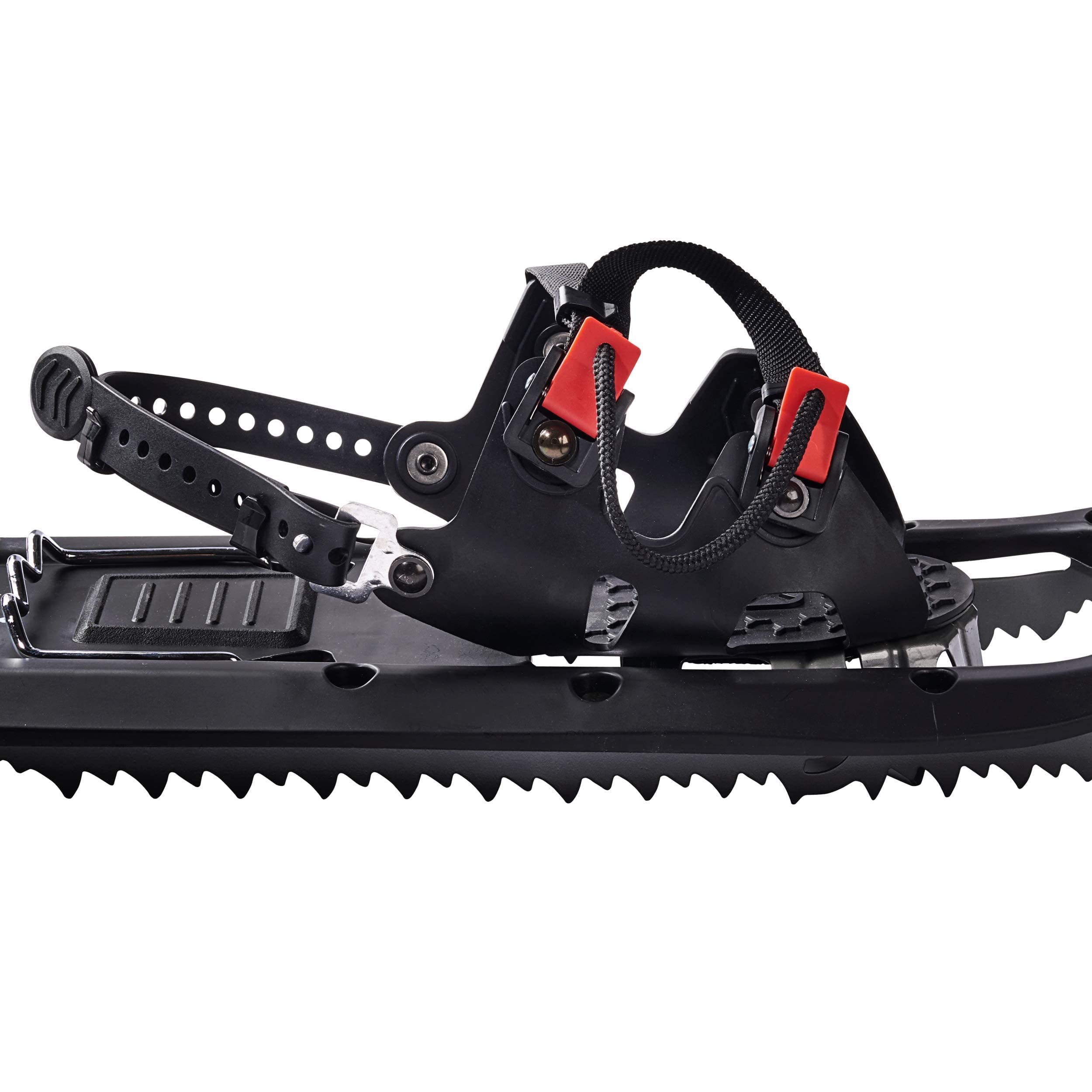 Black Crevice Schneeschuhe Herren & Damen I Schneeschuhe zum Wandern aus leichtem Kunststoff I Schnee-Schuhe für Schuhegröße 36 bis 48 I Zwei versch. Größen für untersch. Tragkraft