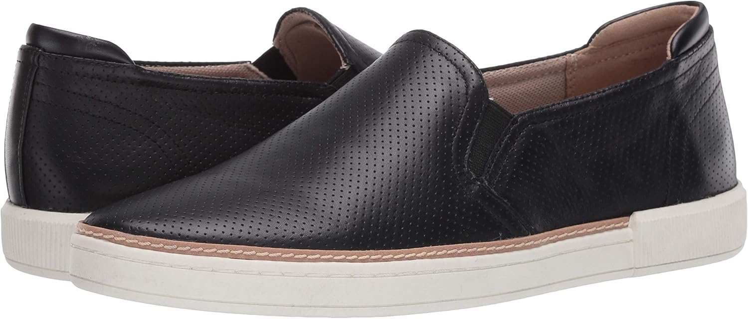 Naturalizer Women's Jade Sneaker 7.5 Black Leather