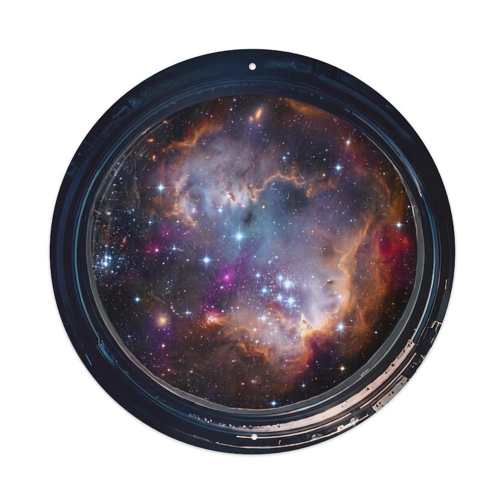 Irregular Galaxy View Metal Tin Sign