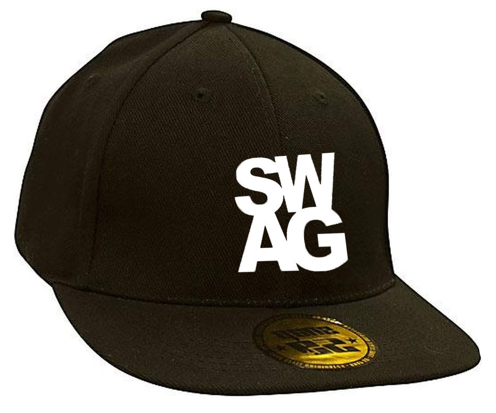 Morefaz Unisex Swag Casual Snap Back Baseball Cap Hat Hats Caps Adjustable Snapback La Mfaz Ltd (Swag)