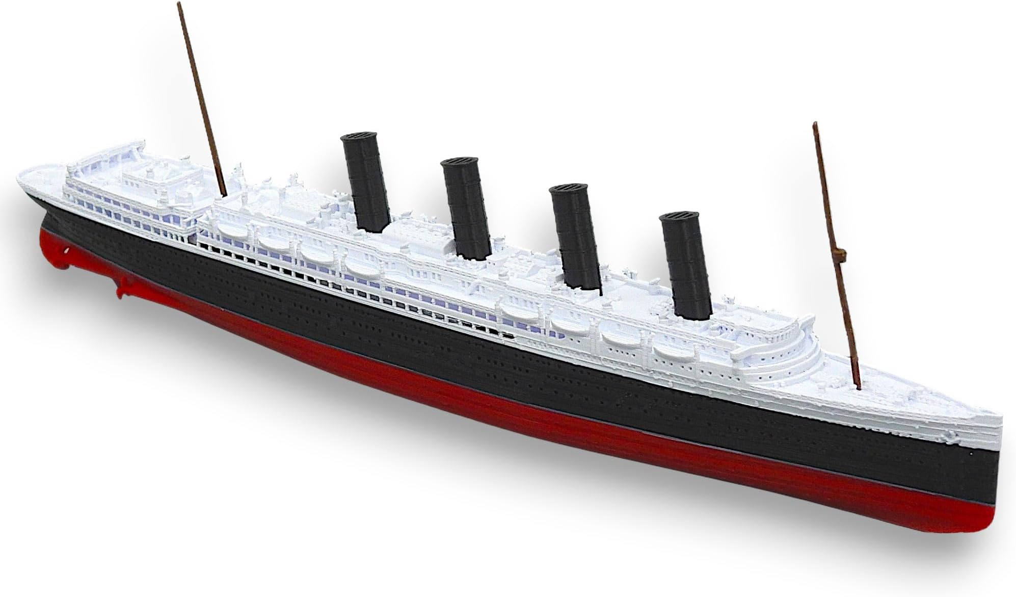 RMS LUSITANIA Wartime Model - Highly Detailed Replica Historically Accurate No Assembly Required - 1 Foot in Length