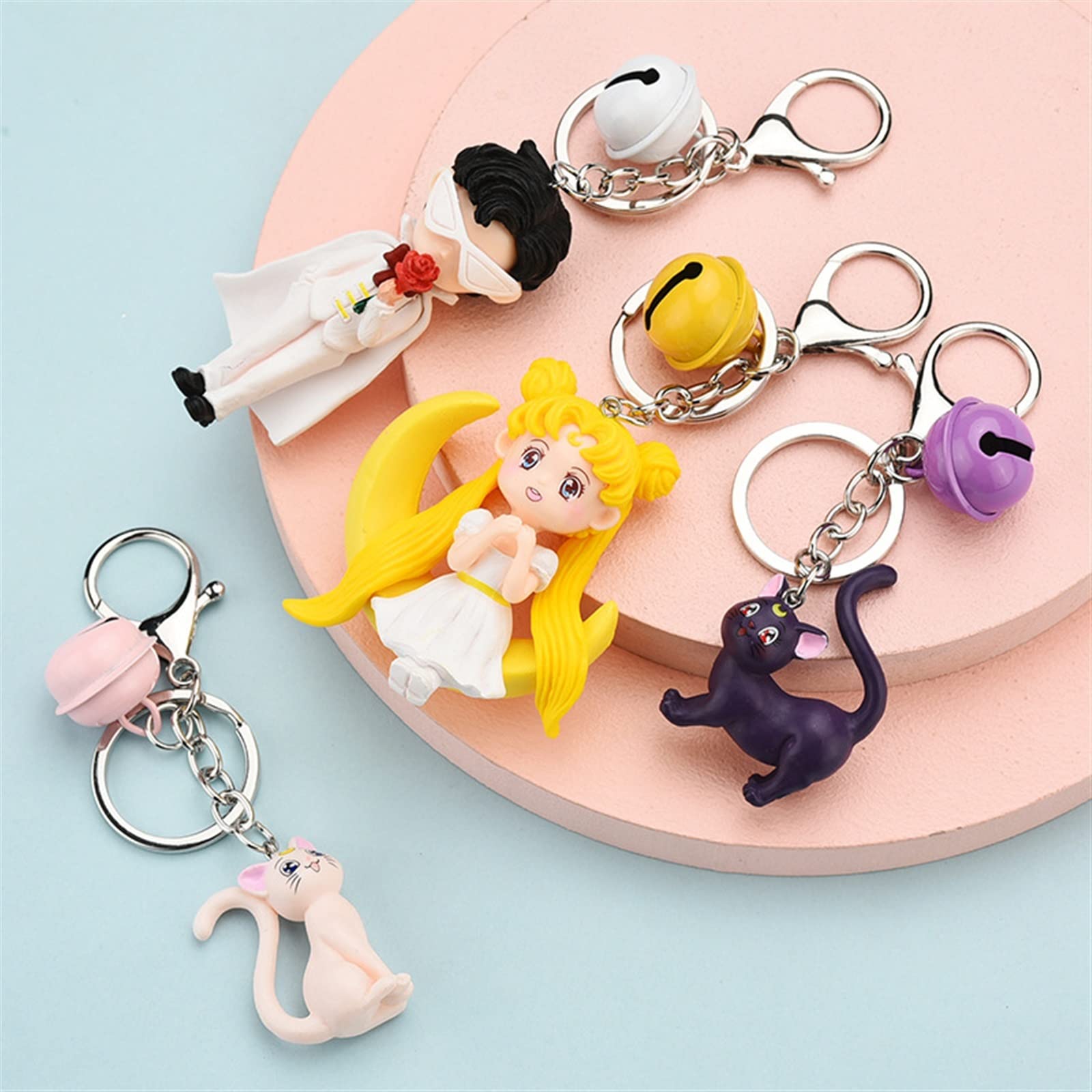 Amazon.co.jp: 1pc 猫キーホルダーアニメ美少女戦士