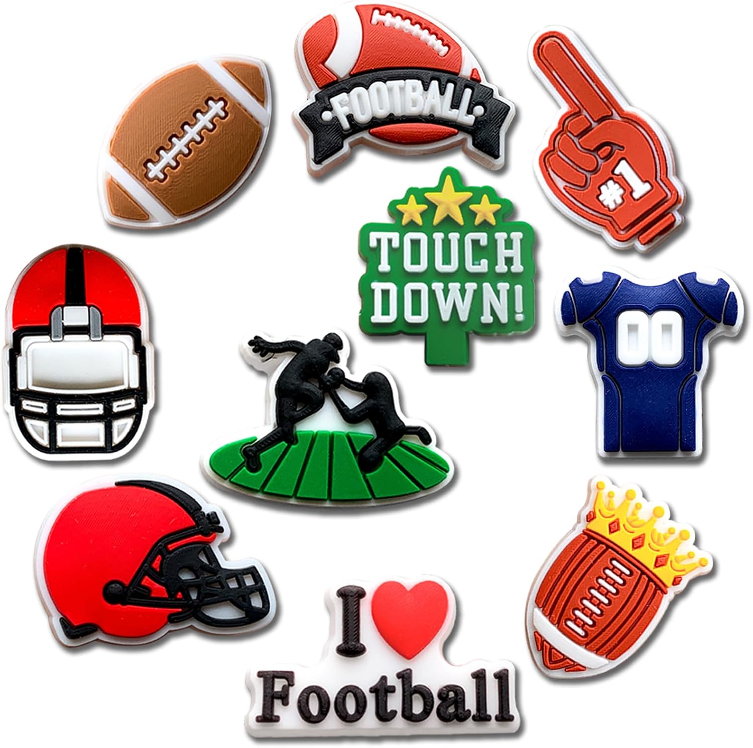 Sports Shoe Decoration Charms for Croc Clog, Softball Baseball Basketball Volleyball Soccer Tennis Swimming Football Golf Charms Accessories