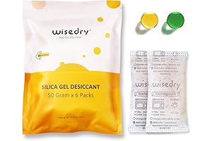 50 Gram [6 PACKS] Ultimate Reactivating Silica Gel Desiccant Packets