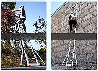 Vista 6 de Telescoping Telescopic extension portable - Collap Multi Purpose Telescoping Extension Ladder A Frame Heavy Duty Aluminum Telescopic Step Ladder for