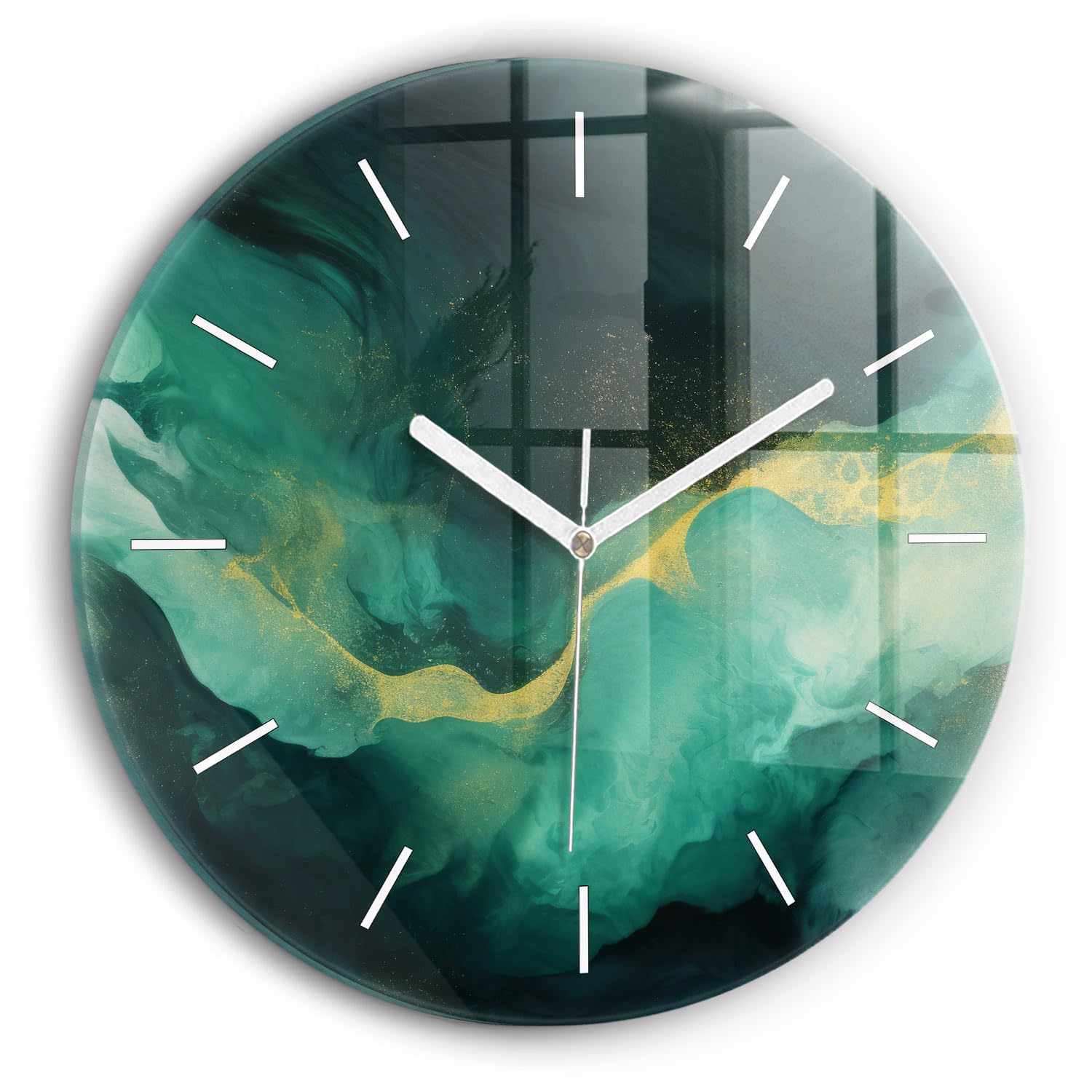 Horloge en verre 30 cm Wallfluent pour sublimer votre intérieur avec élégance