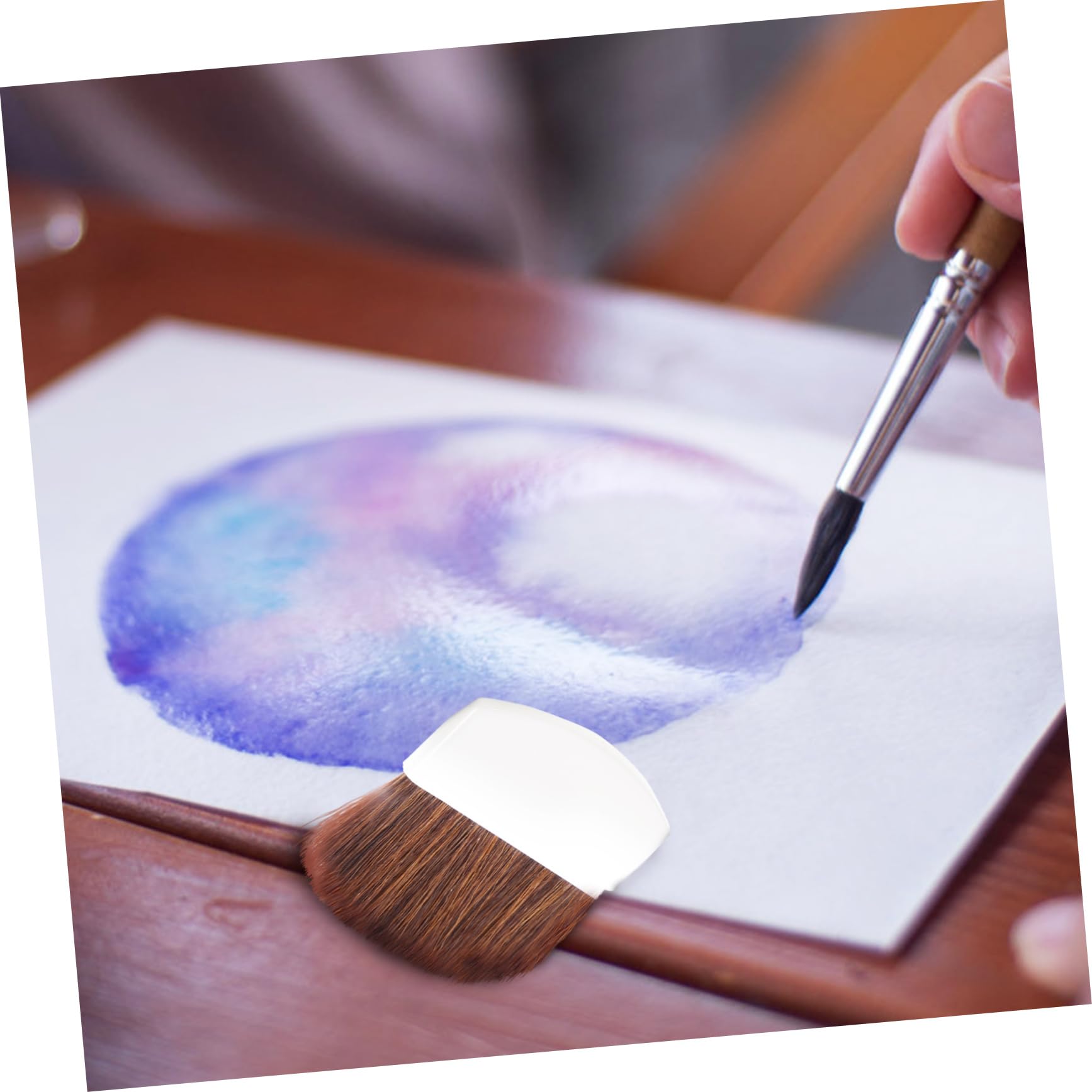 SHINEOFI 5 Series Mini Cepillo Pinceles Acrilico Pinceles Miniaturas Escobillas Escobas Accesorio De Dibujo Ocultador Acuarela Artista Portátil Dibujo Portátil Fibra 10 Piezas X 5