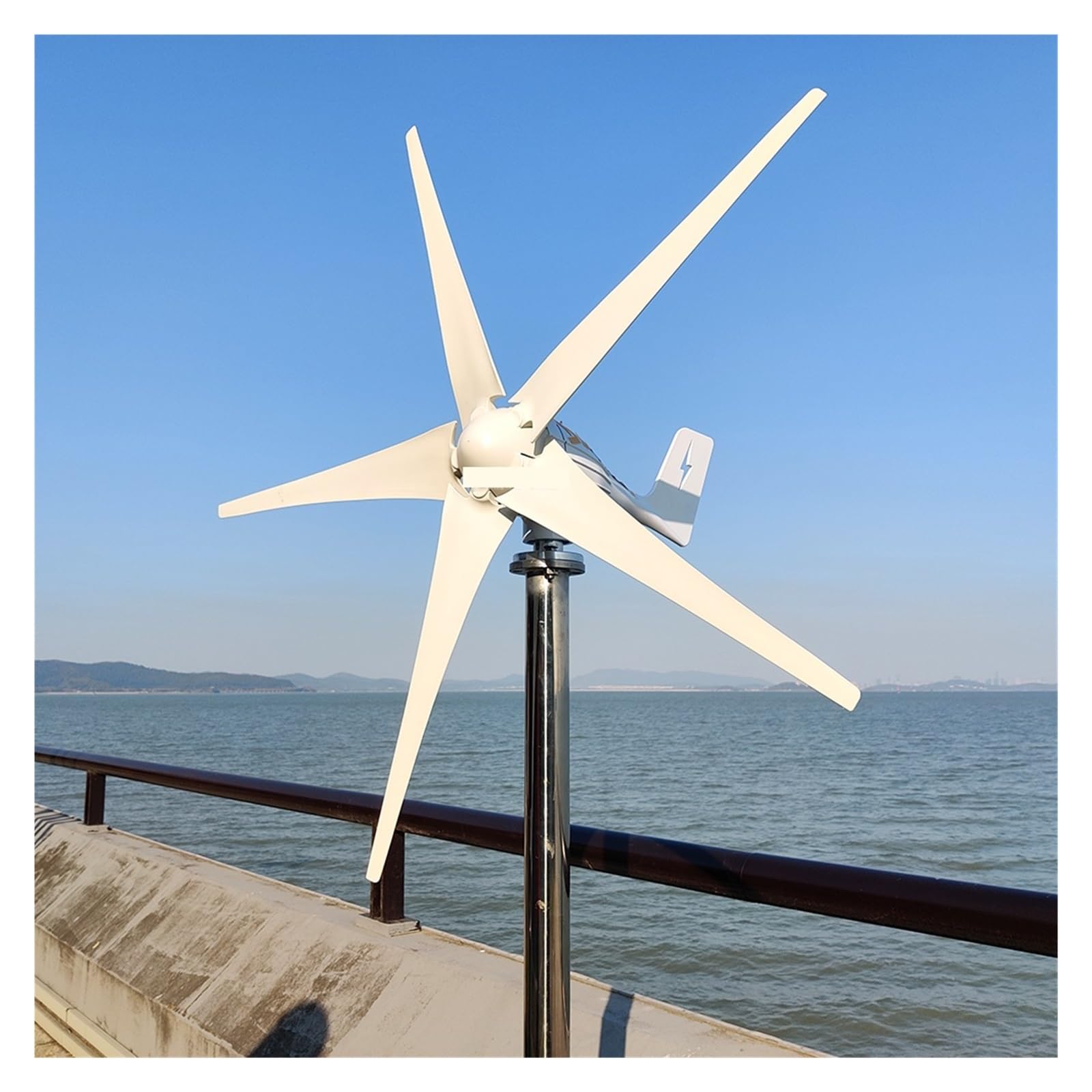 1000 W 5 łopatek 12 V 24 V 48 V wiatrak wiatrowy turbina wiatrowa generator MPPT kontroler do użytku domowego(Wind Turbine Only,12V)