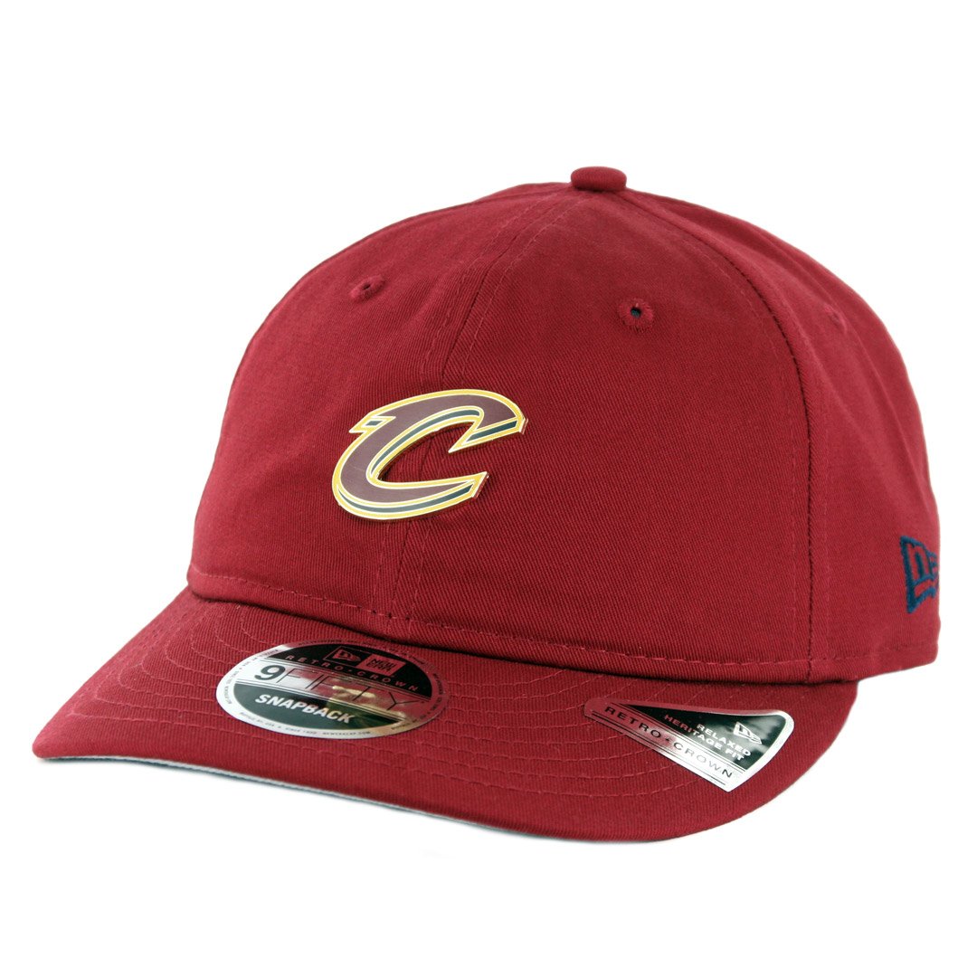 New Era 950 Cleveland Cavaliers Badged Fan Retro Snapback Hat (BY) Men's Cap